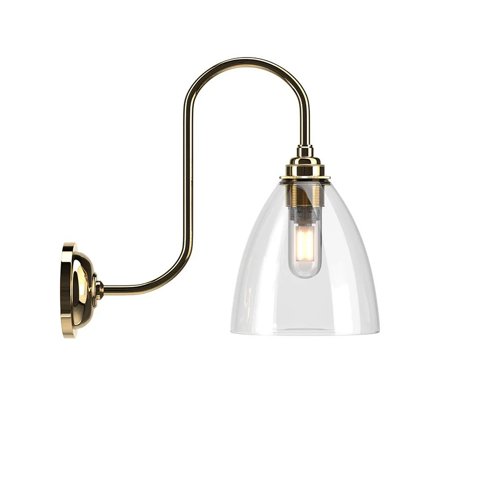 Fritz Fryer Ledbury Swan Neck Bathroom Wall Light - Image 5