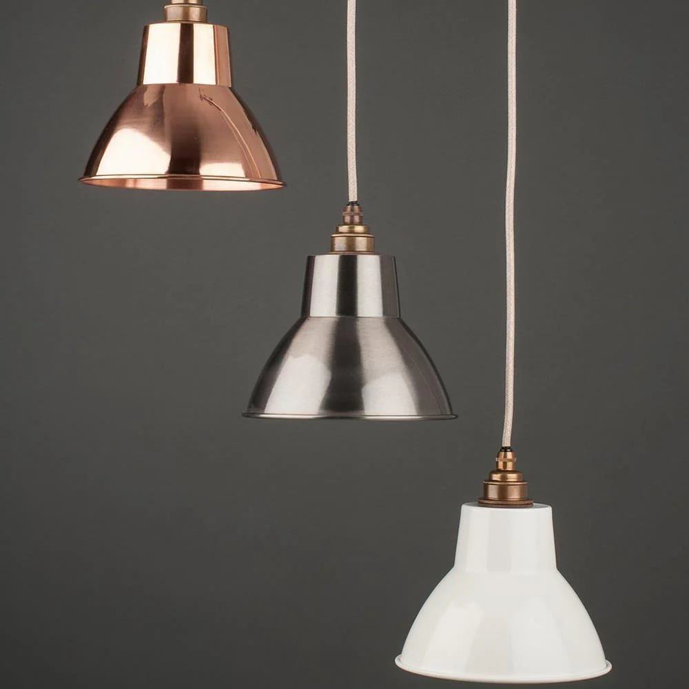 Fritz Fryer Moccas Industrial Pendant Light - White - Image 3