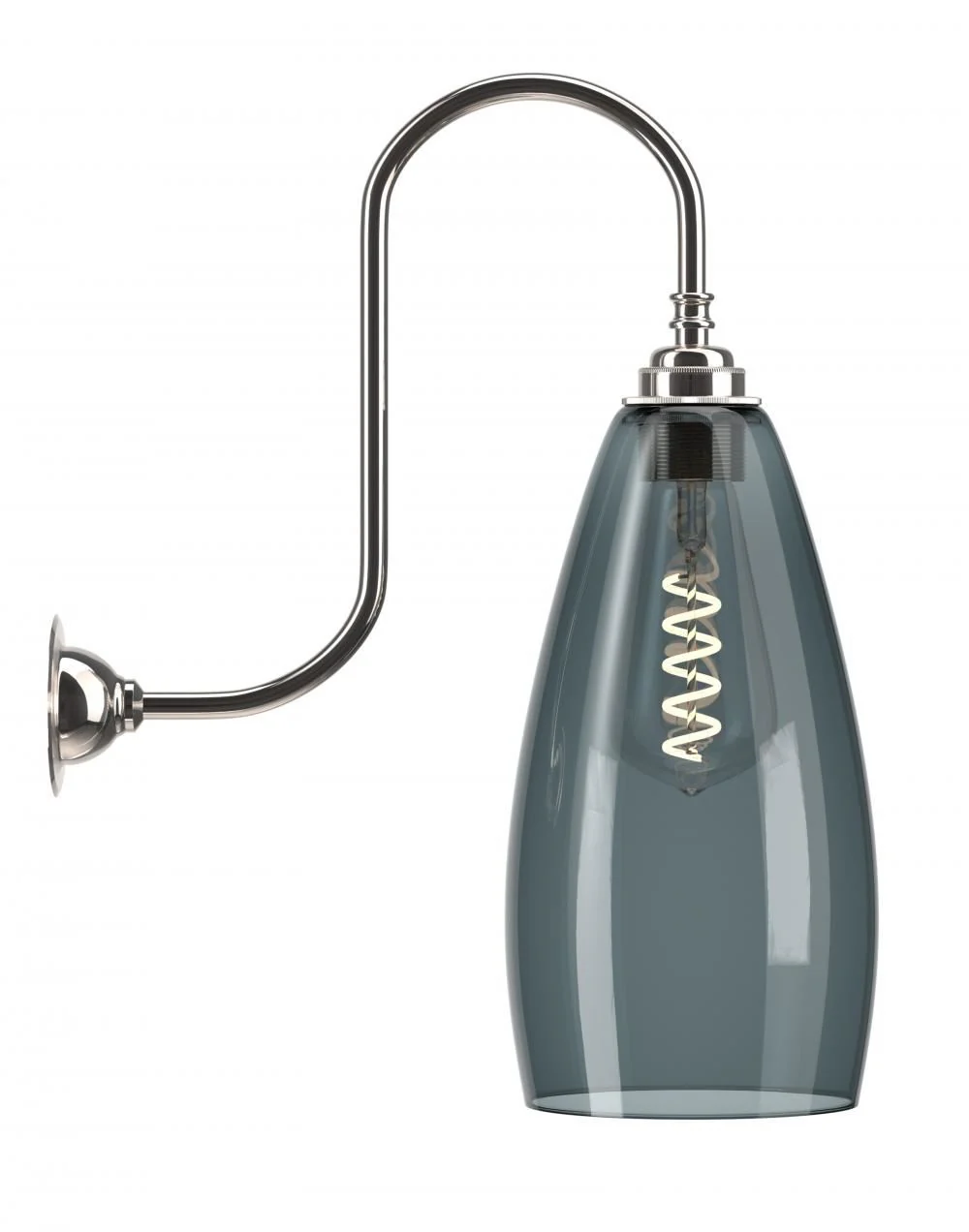 Fritz Fryer Upton Swan Neck Wall Light - Image 12
