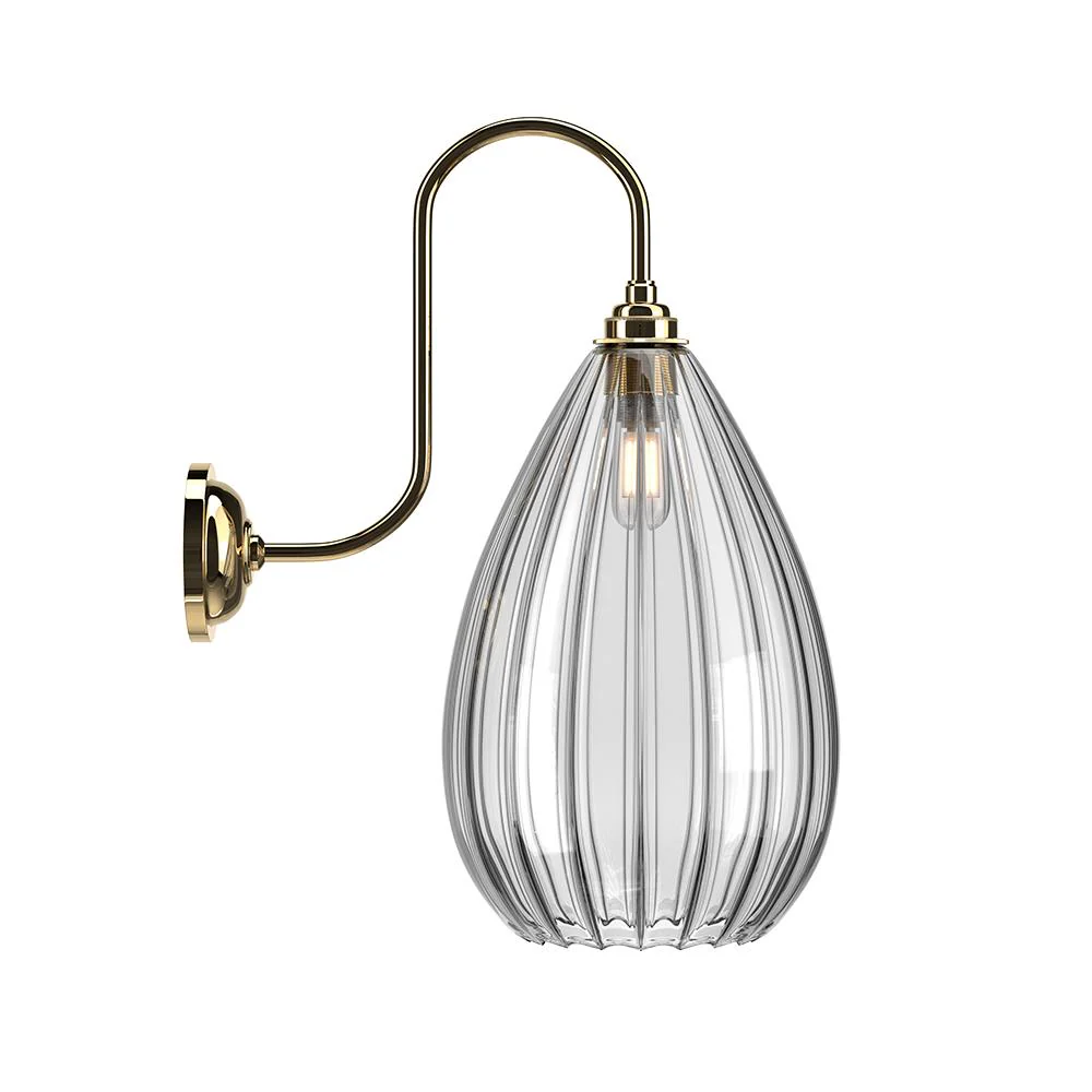 Fritz Fryer Wellington Swan Neck Bathroom Wall Light - Image 3