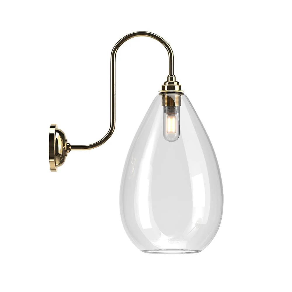 Fritz Fryer Wellington Swan Neck Bathroom Wall Light - Image 4