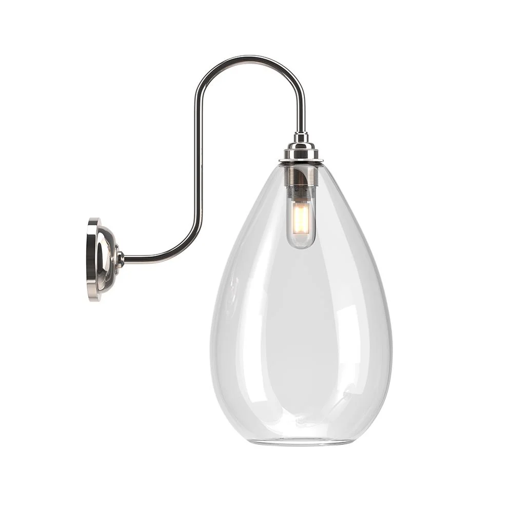 Fritz Fryer Wellington Swan Neck Bathroom Wall Light - Image 5