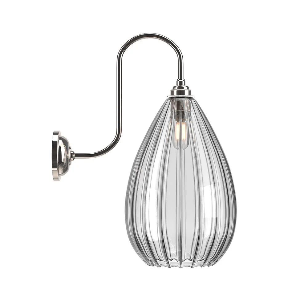 Fritz Fryer Wellington Swan Neck Bathroom Wall Light - Image 7
