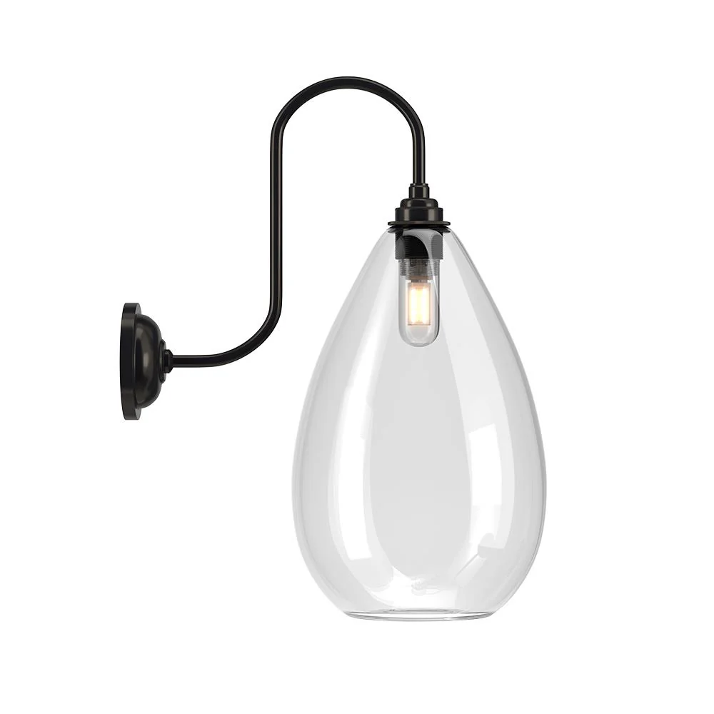 Fritz Fryer Wellington Swan Neck Bathroom Wall Light - Image 8