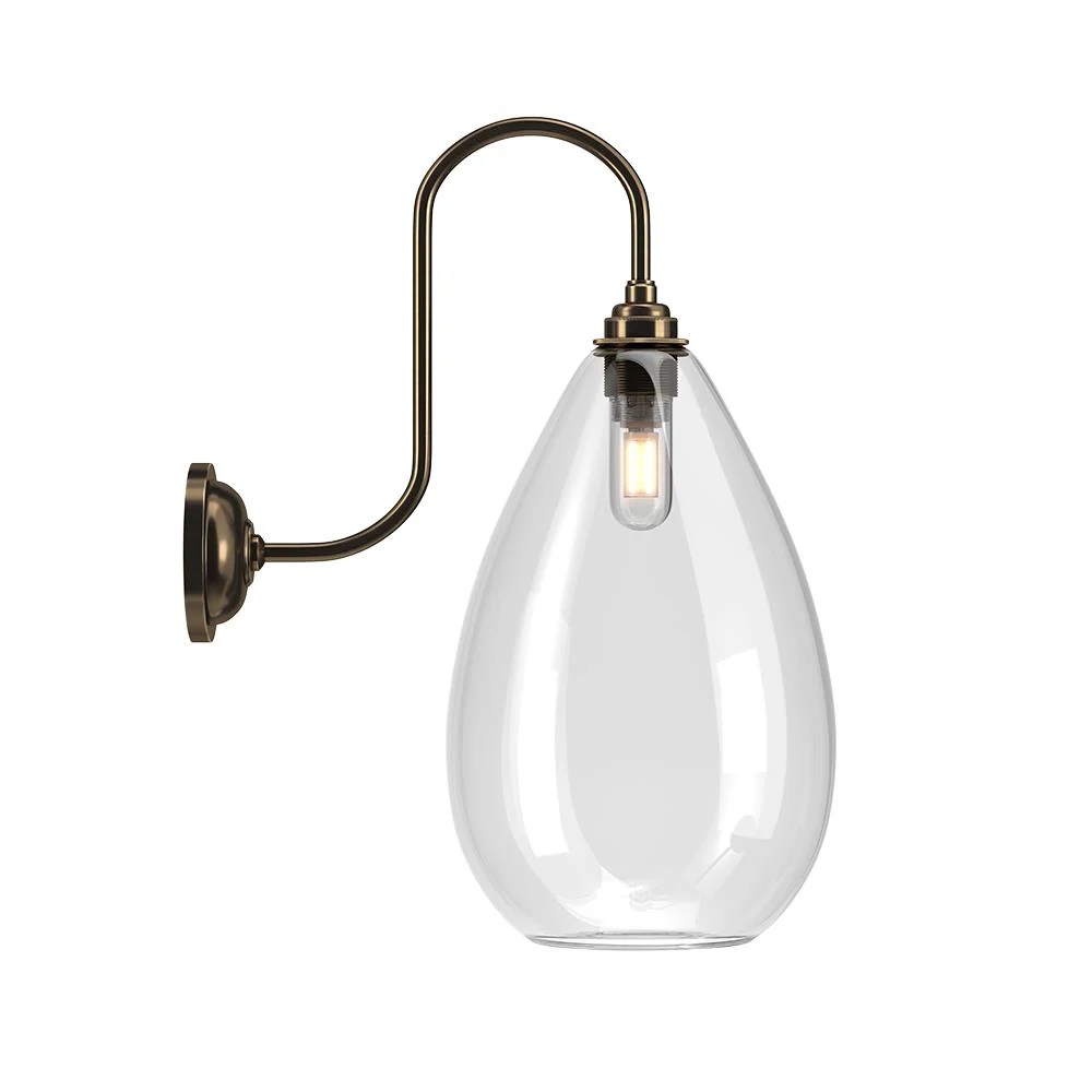 Fritz Fryer Wellington Swan Neck Bathroom Wall Light - Image 9