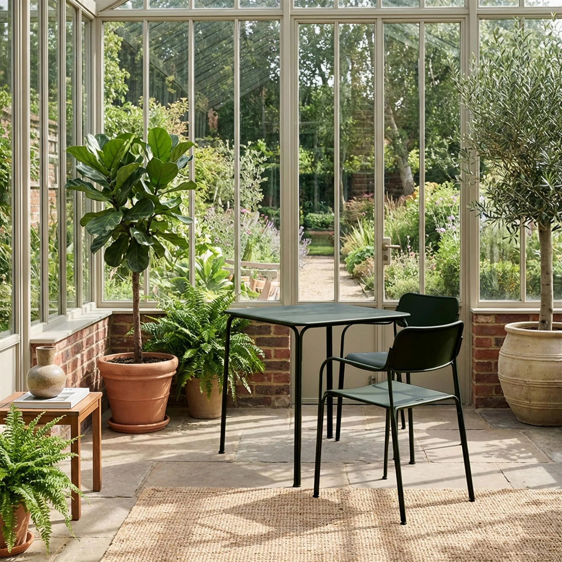 Grythyttan Stalmobler Conservatory Outdoor Dining Set - Curated by Holloways of Ludlow - Image 2