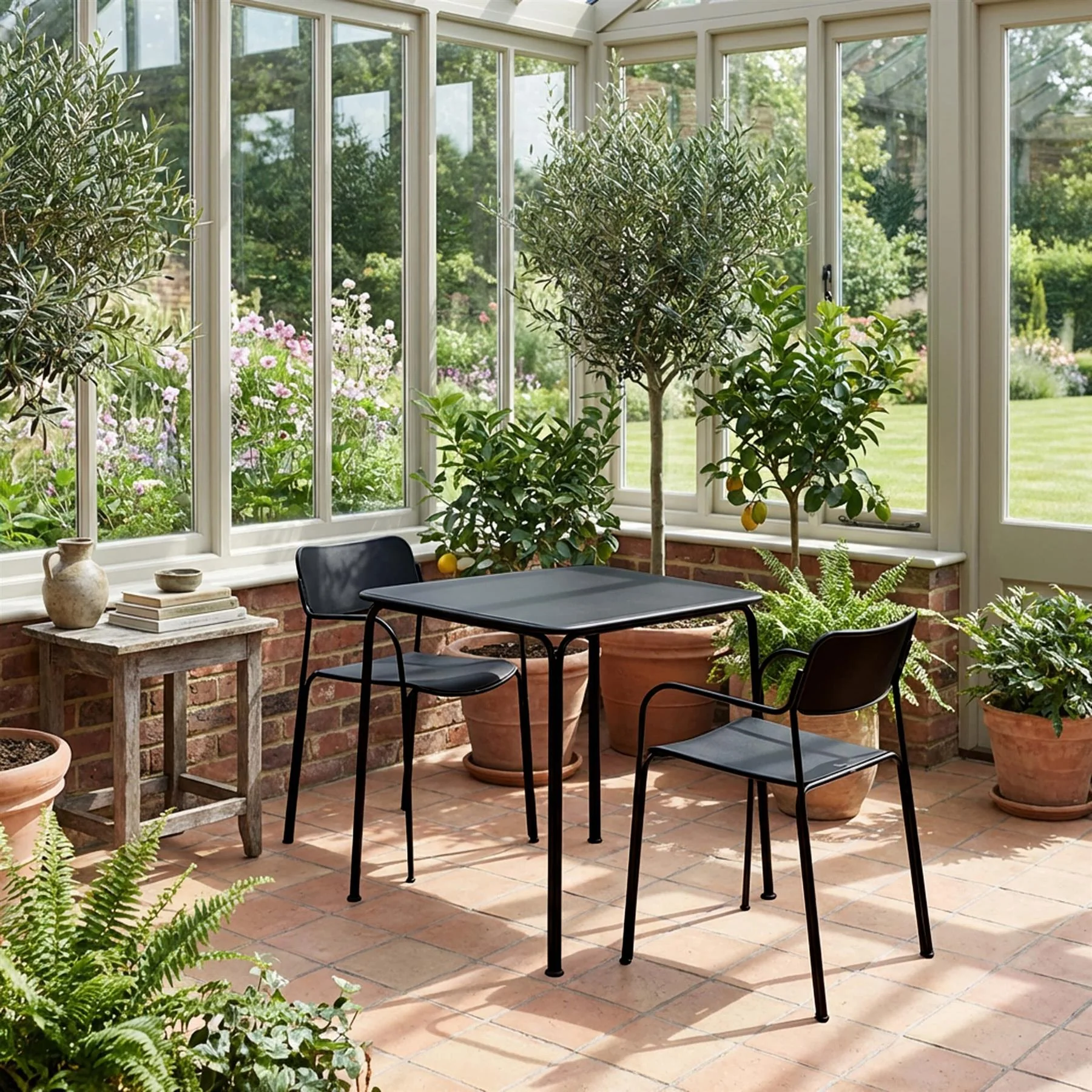 Grythyttan Stalmobler Conservatory Outdoor Dining Set - Curated by Holloways of Ludlow - Image 4