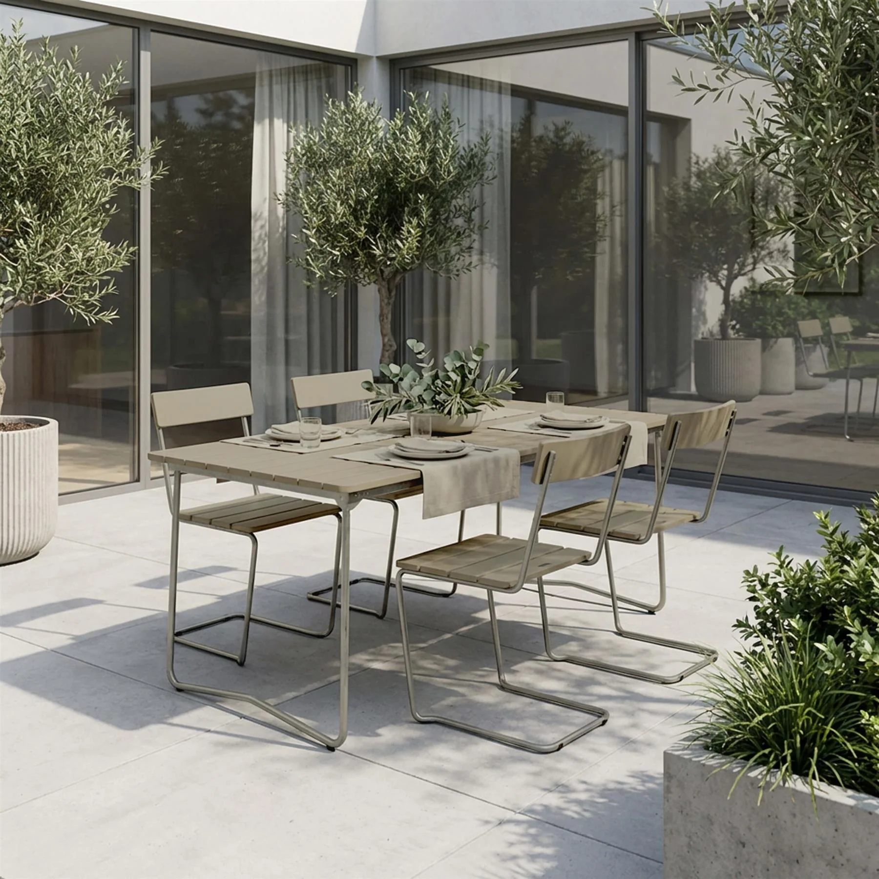 Grythyttan Stalmobler Garden Furniture Set - Medium - Curated by Holloways of Ludlow - Image 2