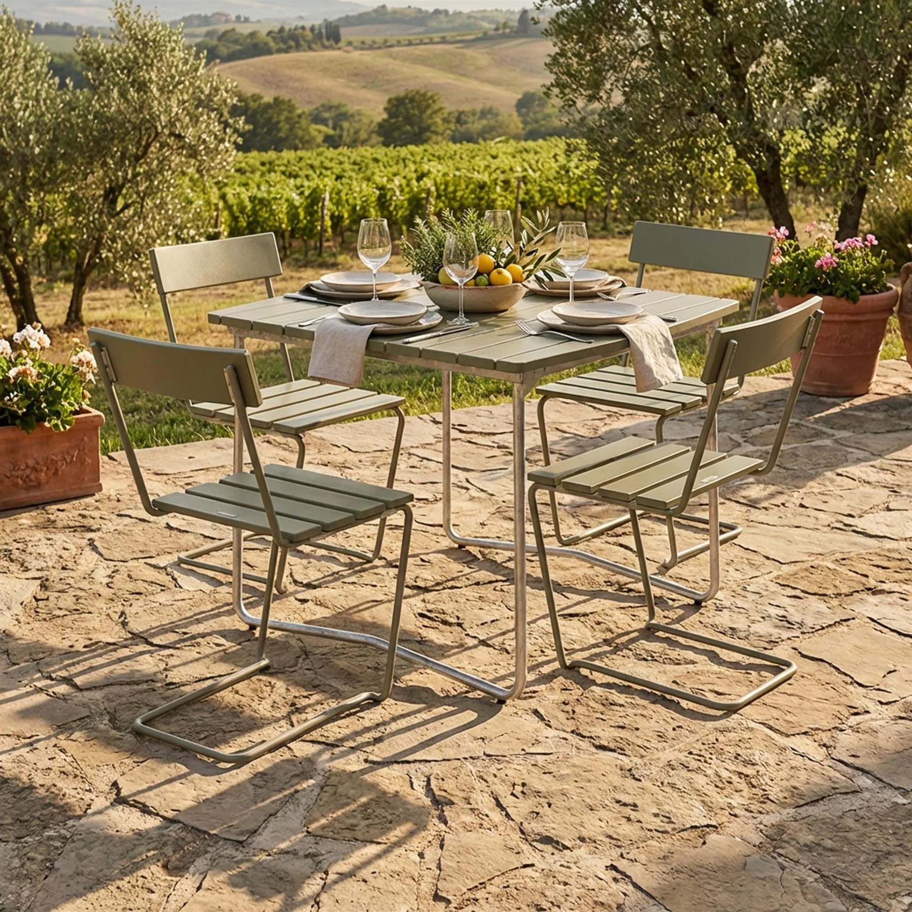 Grythyttan Stalmobler Garden Furniture Set - Small - Curated by Holloways of Ludlow - Image 2