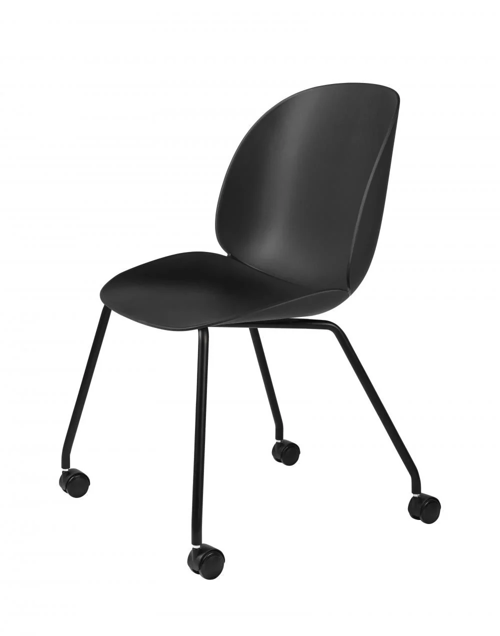GUBI Beetle Meeting Chair - 4 Legs with Castors - Image 4