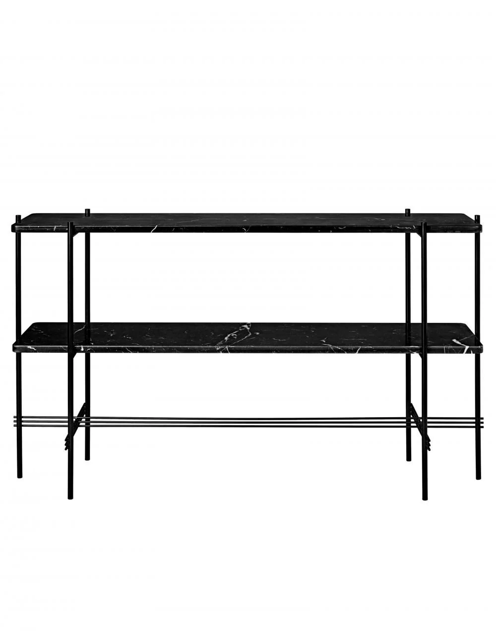 GUBI TS Console Table with Black Frame - with Shelves - Image 4
