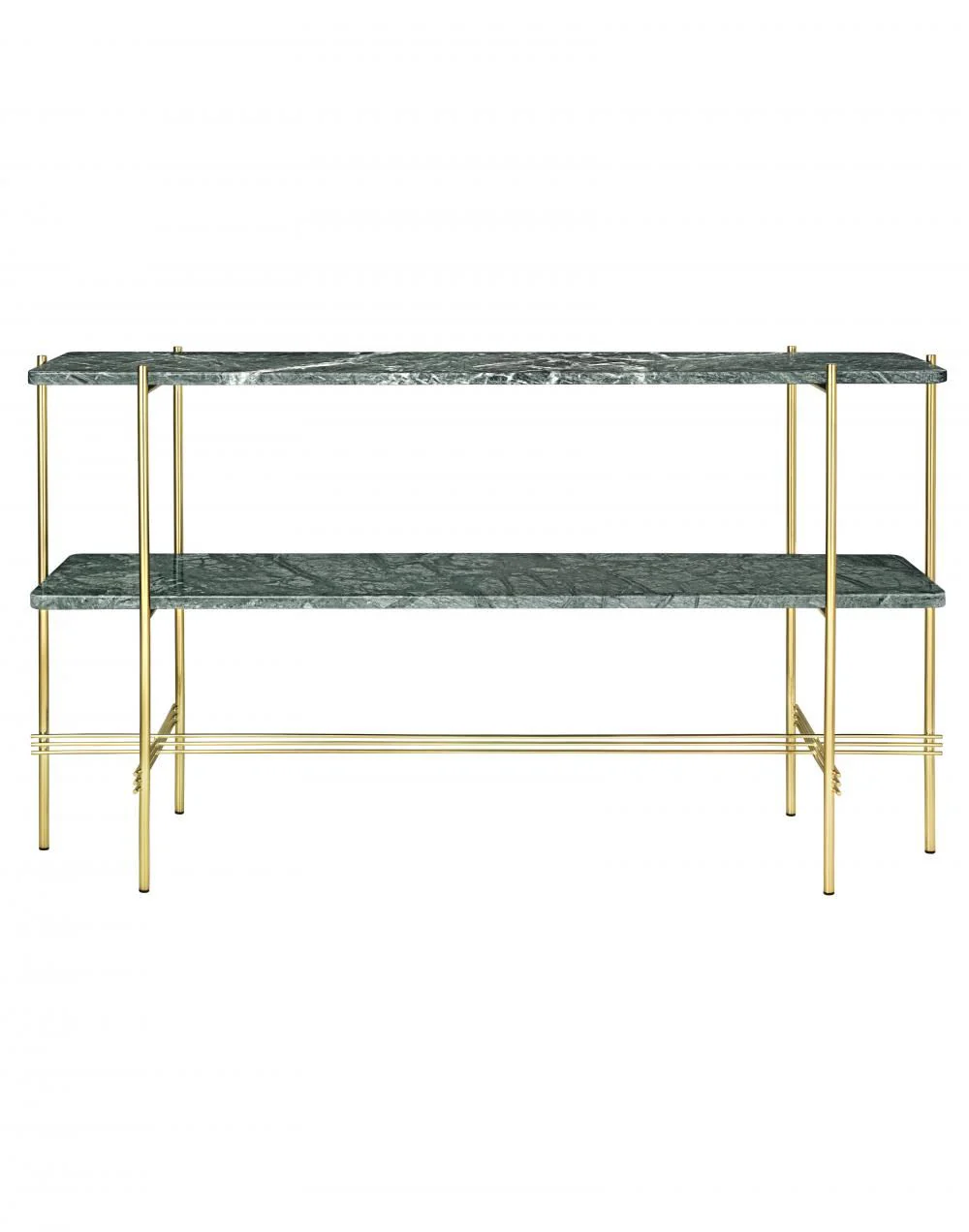 GUBI TS Console Table with Brass Frame - with Shelves - Image 5