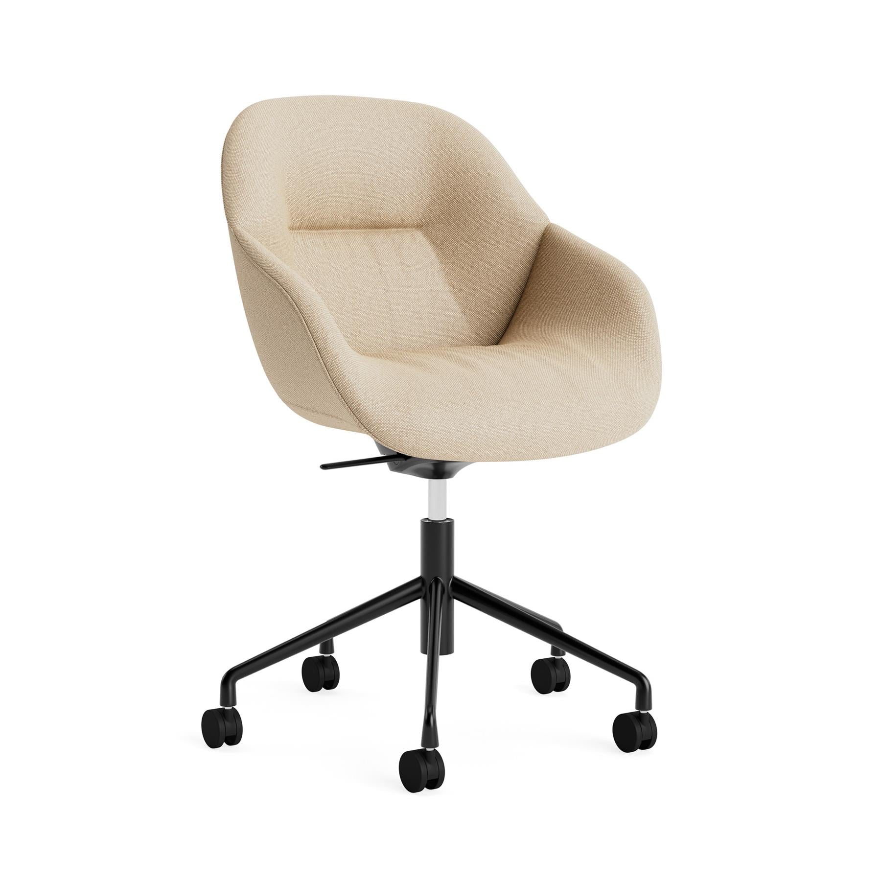 HAY AAC 155 Chair, Soft Upholstery with 5 Star Swivel Base Tilt Gas Lift Wheel Base - Image 25