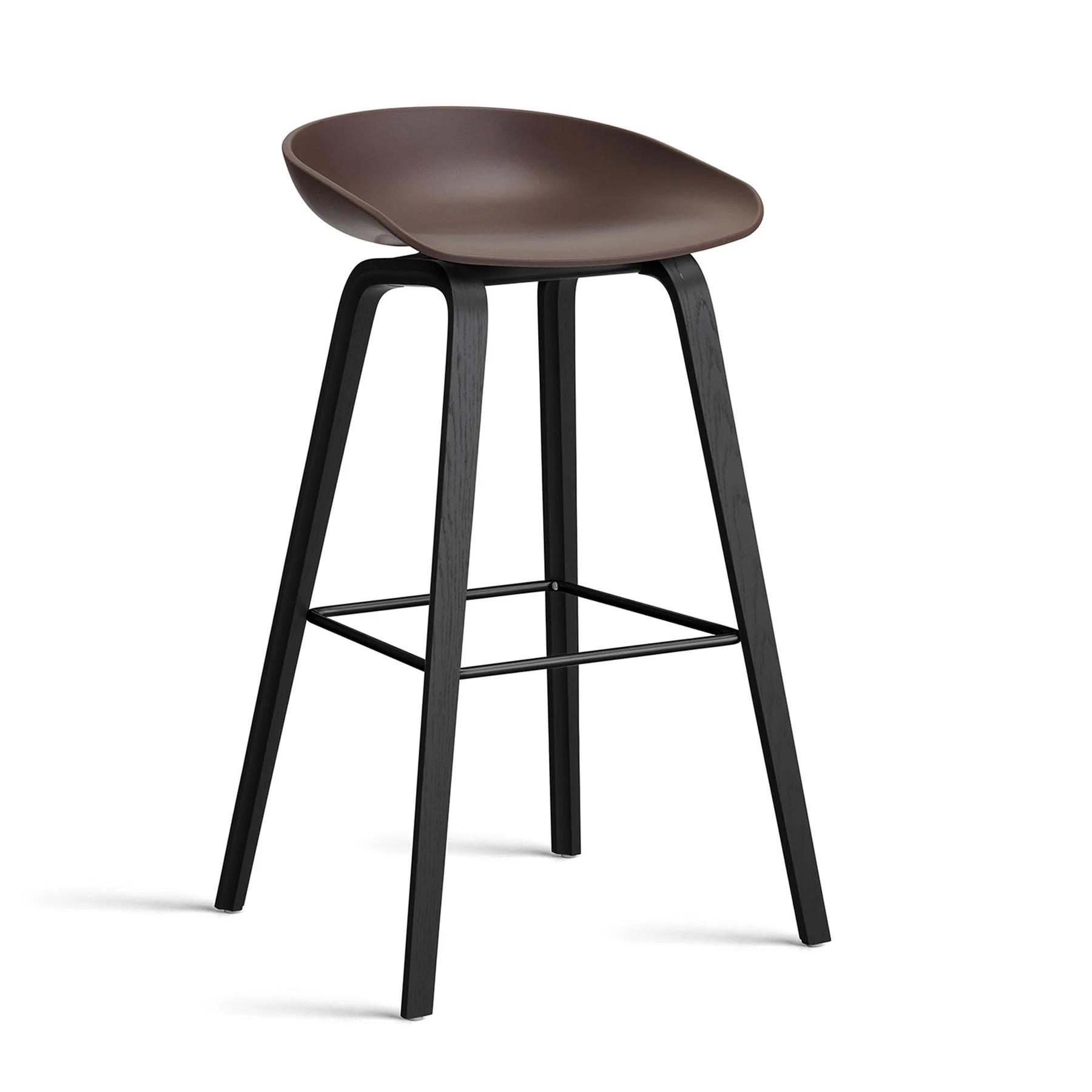HAY About a Stool 32 Standard Gliders Bar Stool, Black Footrest - Image 20
