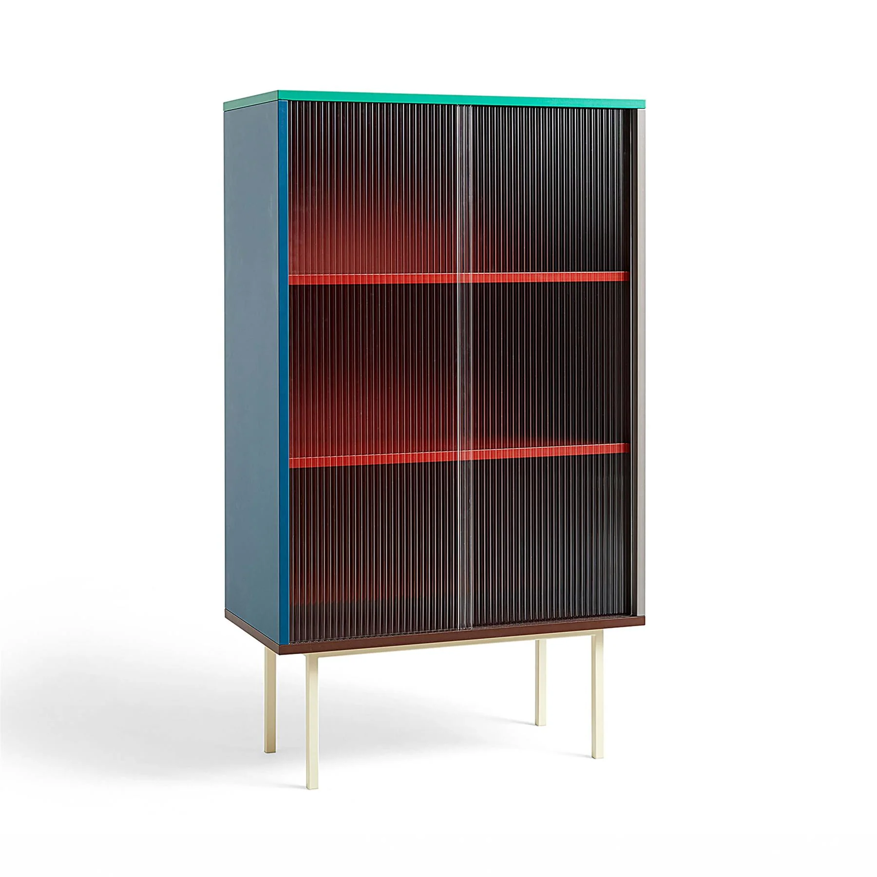 HAY Colour Tall Cabinet with Glass Doors