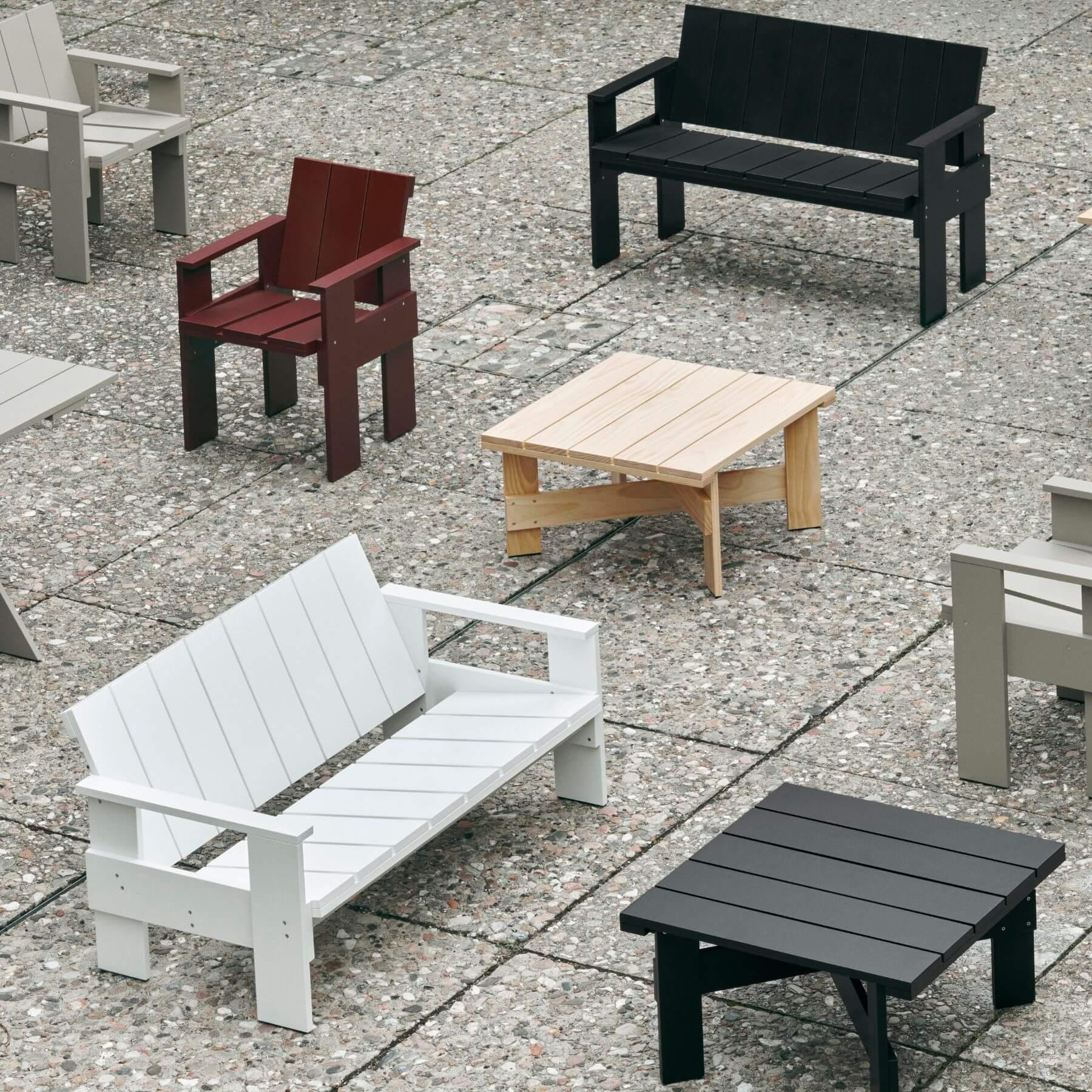 HAY Crate Garden Dining Bench - Image 3