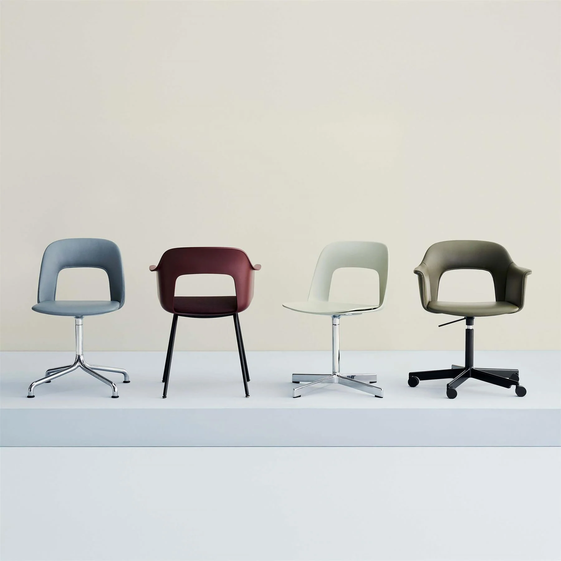 HAY Layout Armchair 254 with 4 Star Swivel Arc Base - Image 3