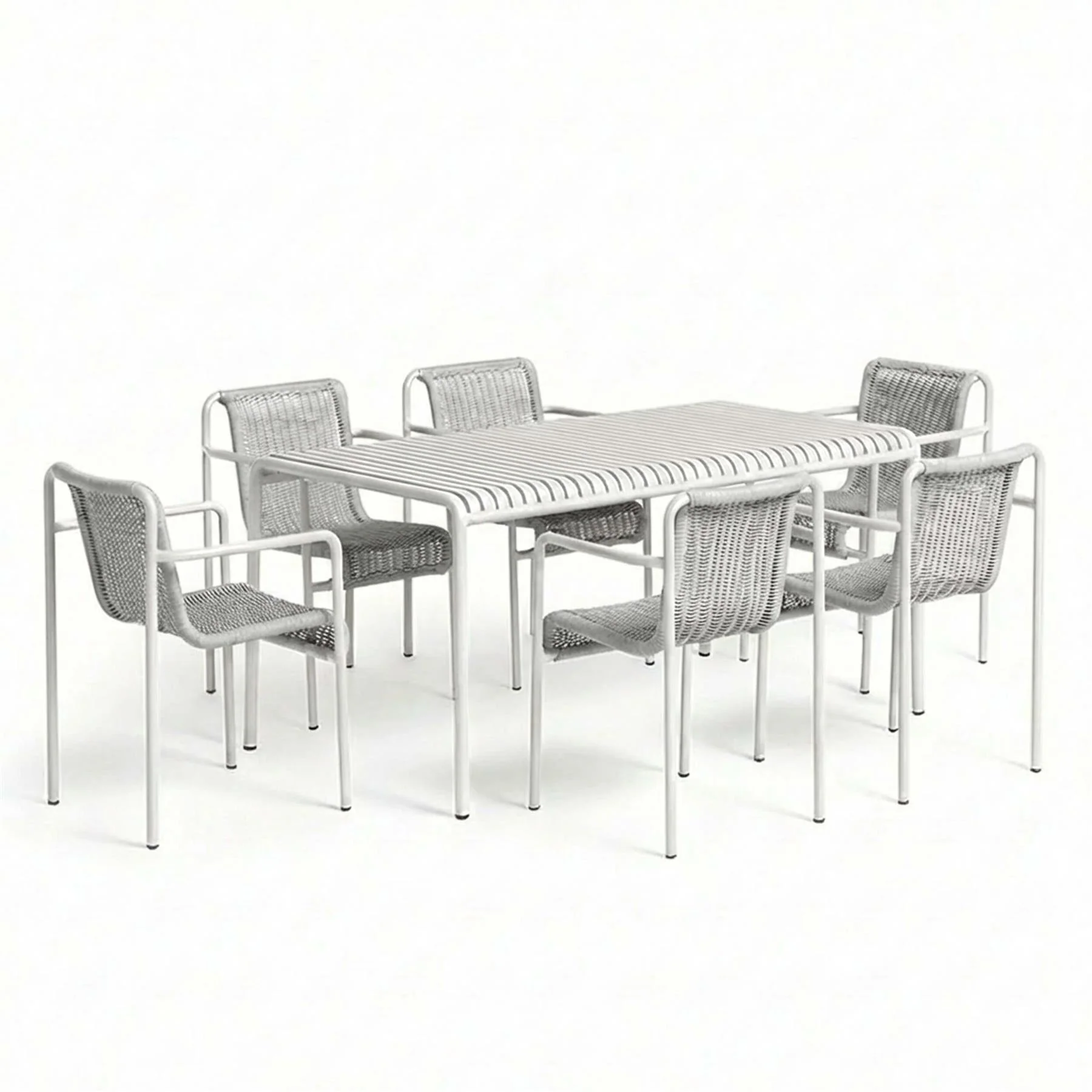 HAY Palissade Cord Garden Dining Set - Large - Curated by Holloways of Ludlow