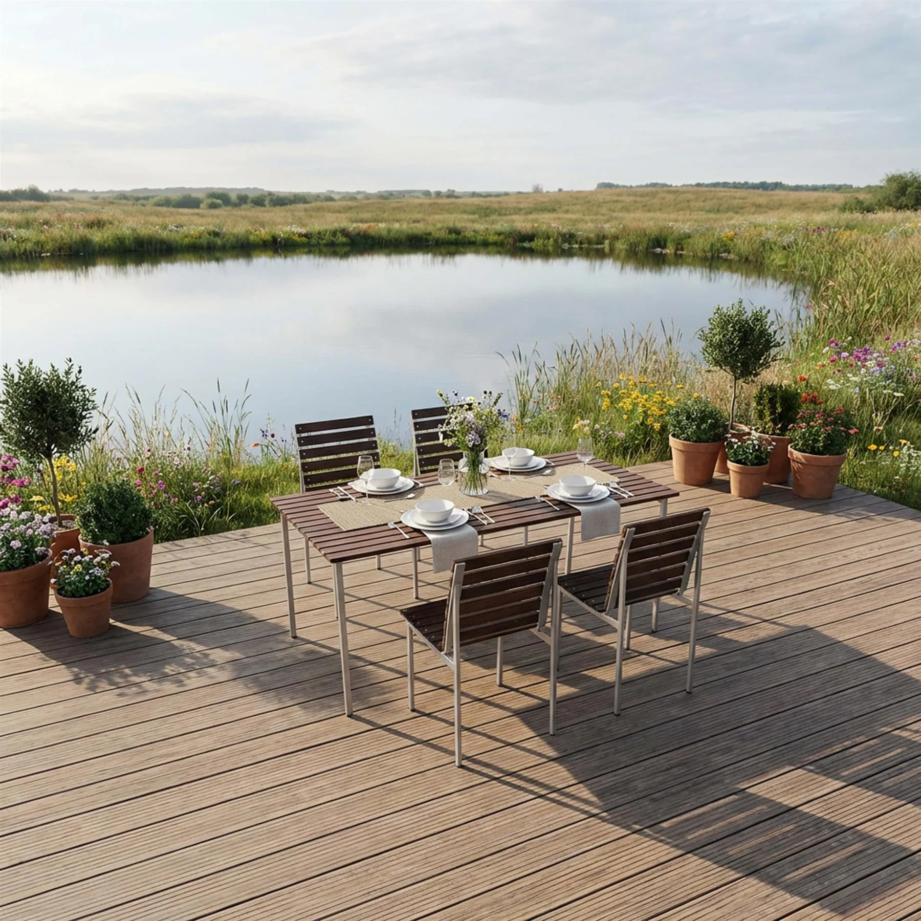 HAY Traverse Garden Dining Set - Medium - Curated by Holloways of Ludlow - Image 3