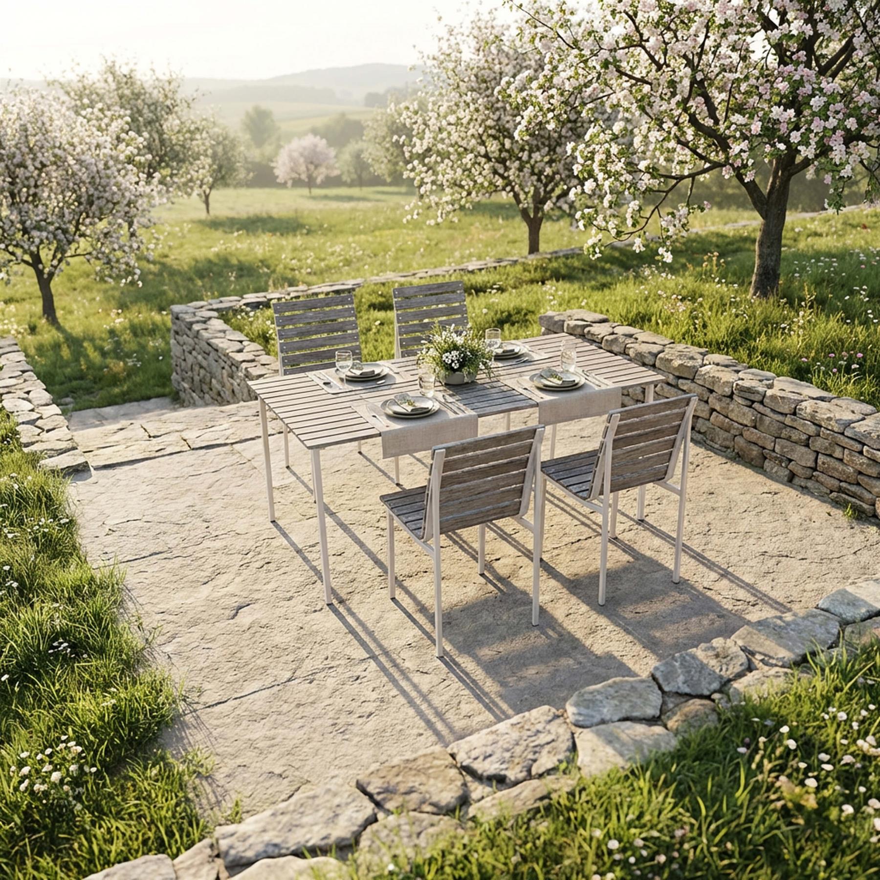 HAY Traverse Garden Dining Set - Medium - Curated by Holloways of Ludlow - Image 4