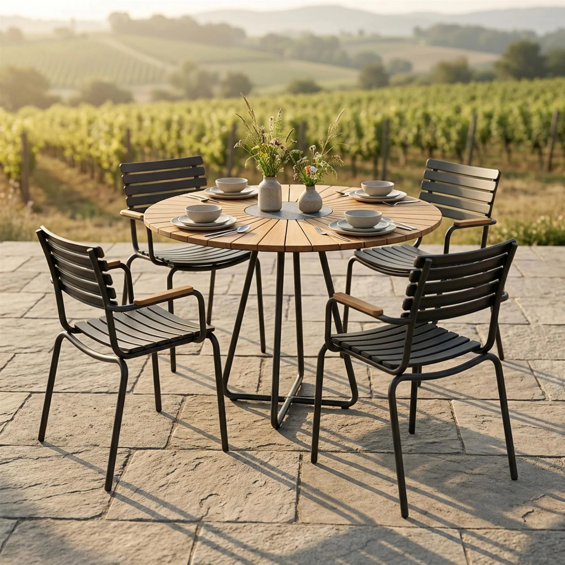 HOUE Round Garden Dining Set  - Small - Curated by Holloways of Ludlow - Image 3