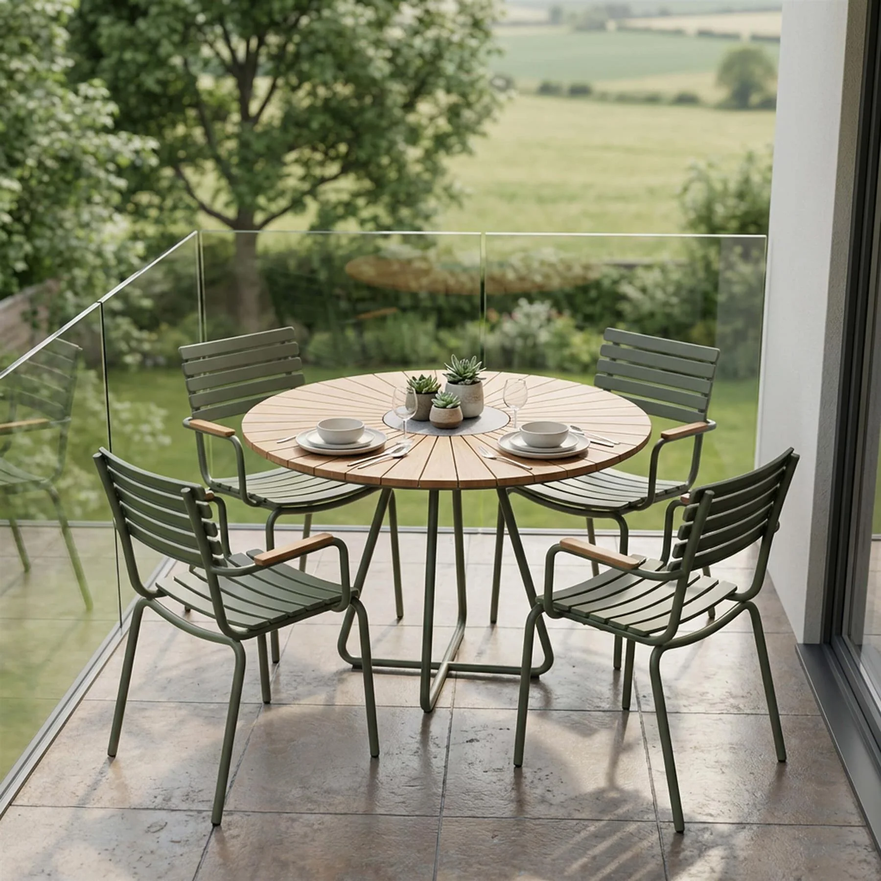 HOUE Round Garden Dining Set  - Small - Curated by Holloways of Ludlow - Image 5