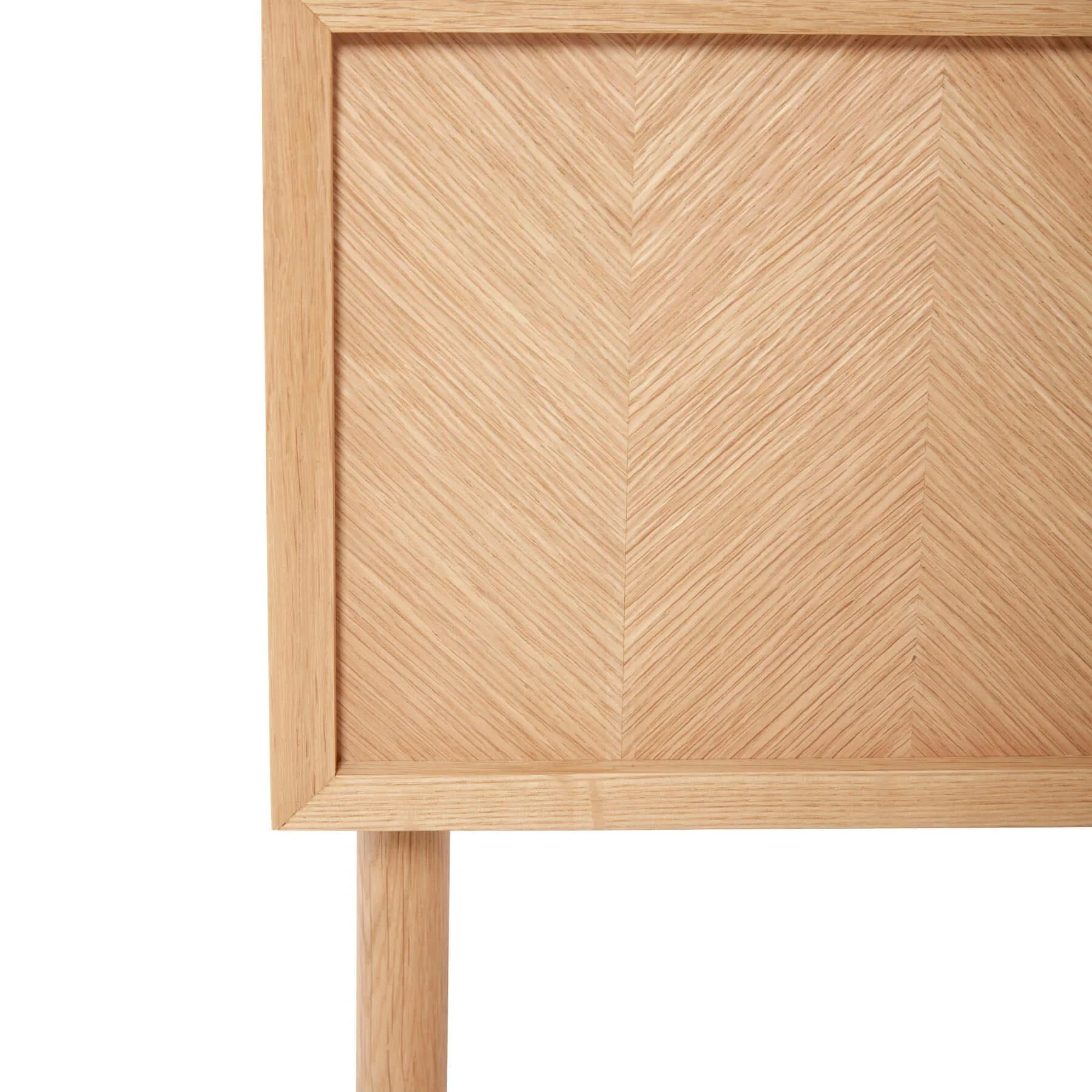 Outlet Hubsch Herringbone Bedside Table - Image 4