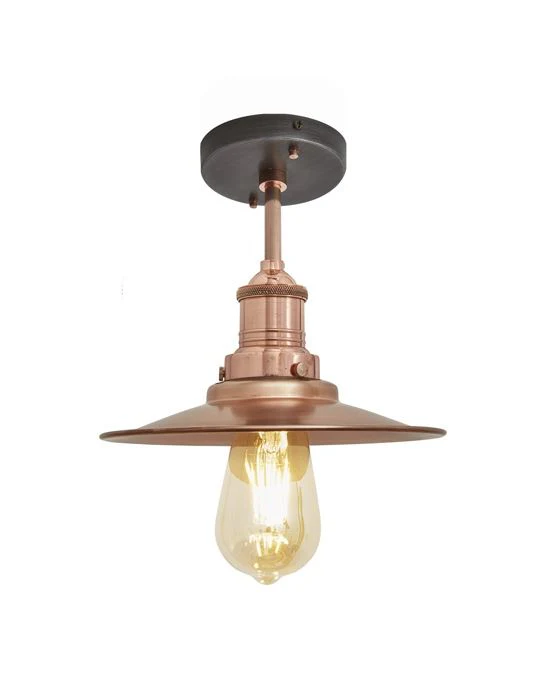 Industville Brooklyn Flush Ceiling Light - Flat Shade - Image 5