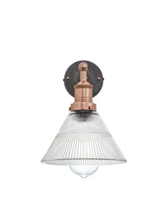 Industville Brooklyn Ribbed Glass Wall Light - Image 5