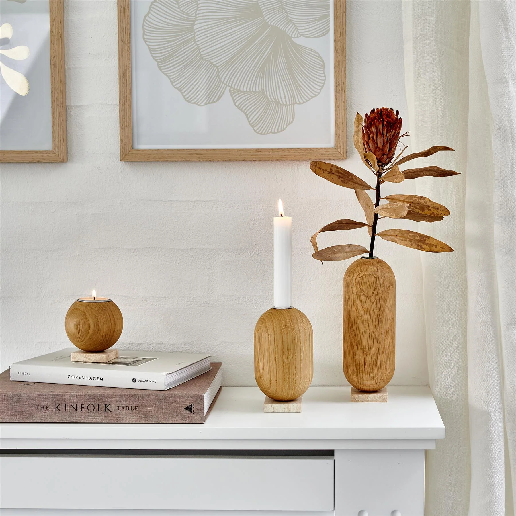 Aakjaer Furniture Ellipse vase - Natural Oil Oak - Image 3