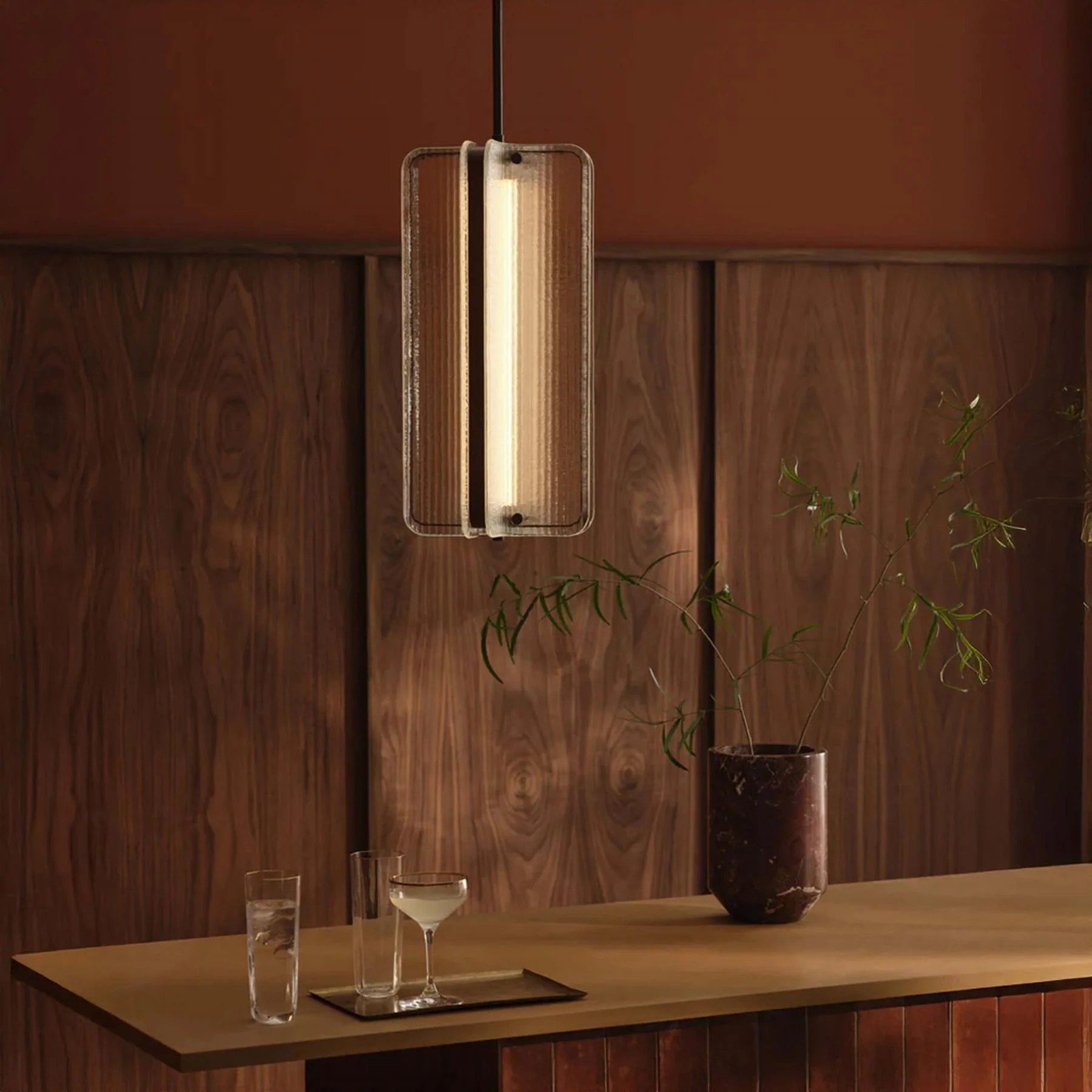 J. Adams Apex Bathroom Pendant Light with Drop Rod - Image 2