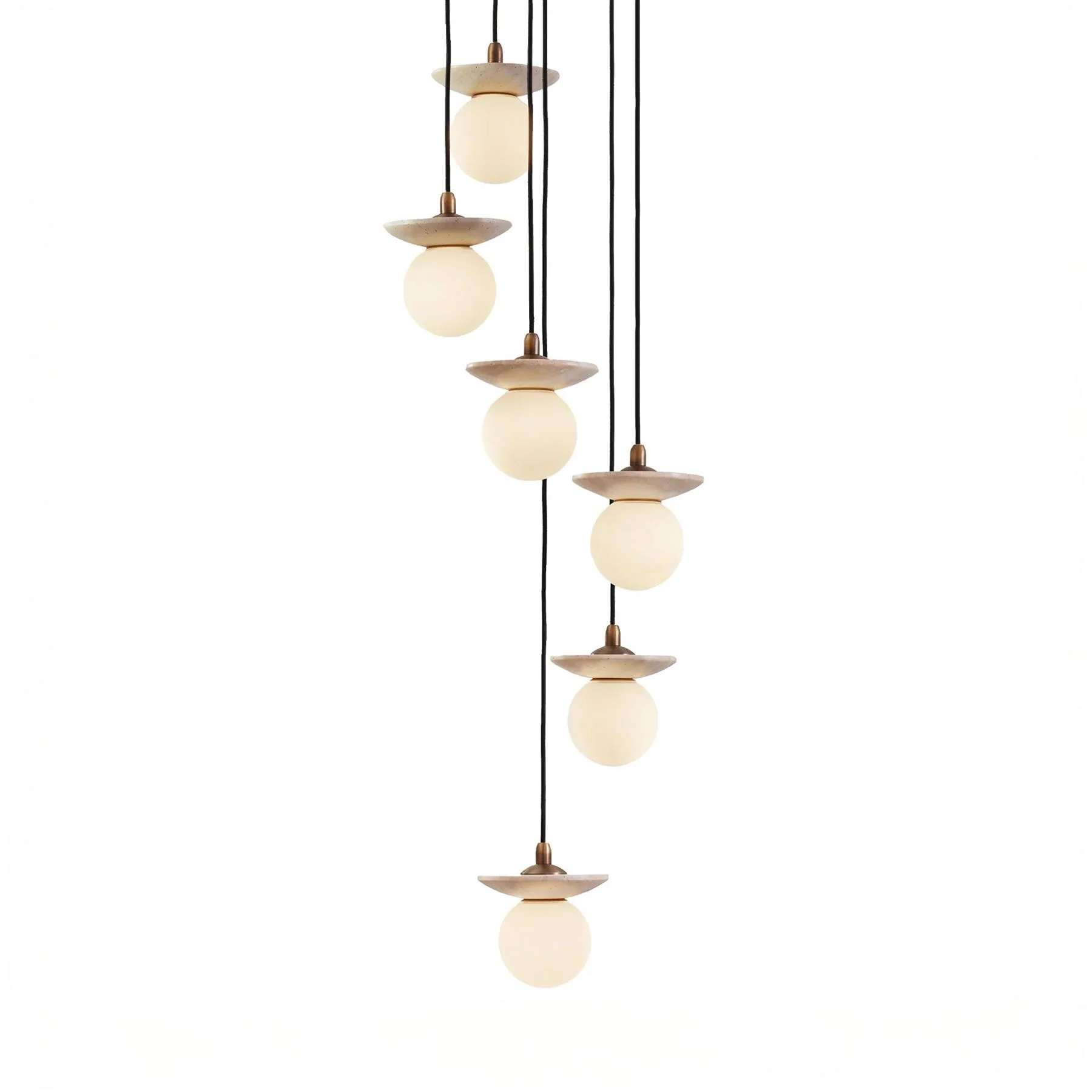 J. Adams Orbit Cluster Pendant Light - Image 34
