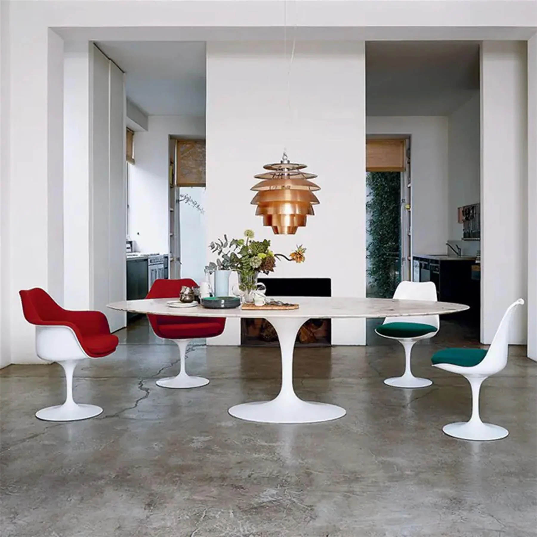 Knoll Saarinen Tulip Dining Chair - Upholstered - Image 3