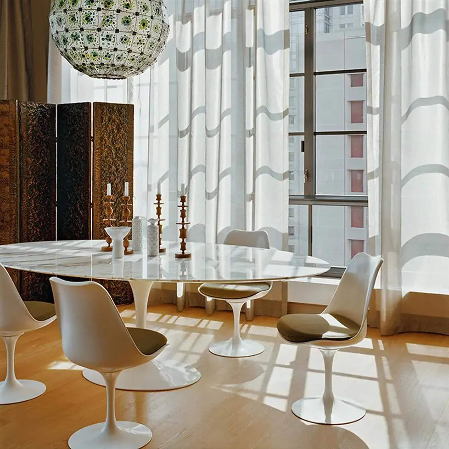 Knoll Saarinen Tulip Dining Chair with Seat Pad - Image 3