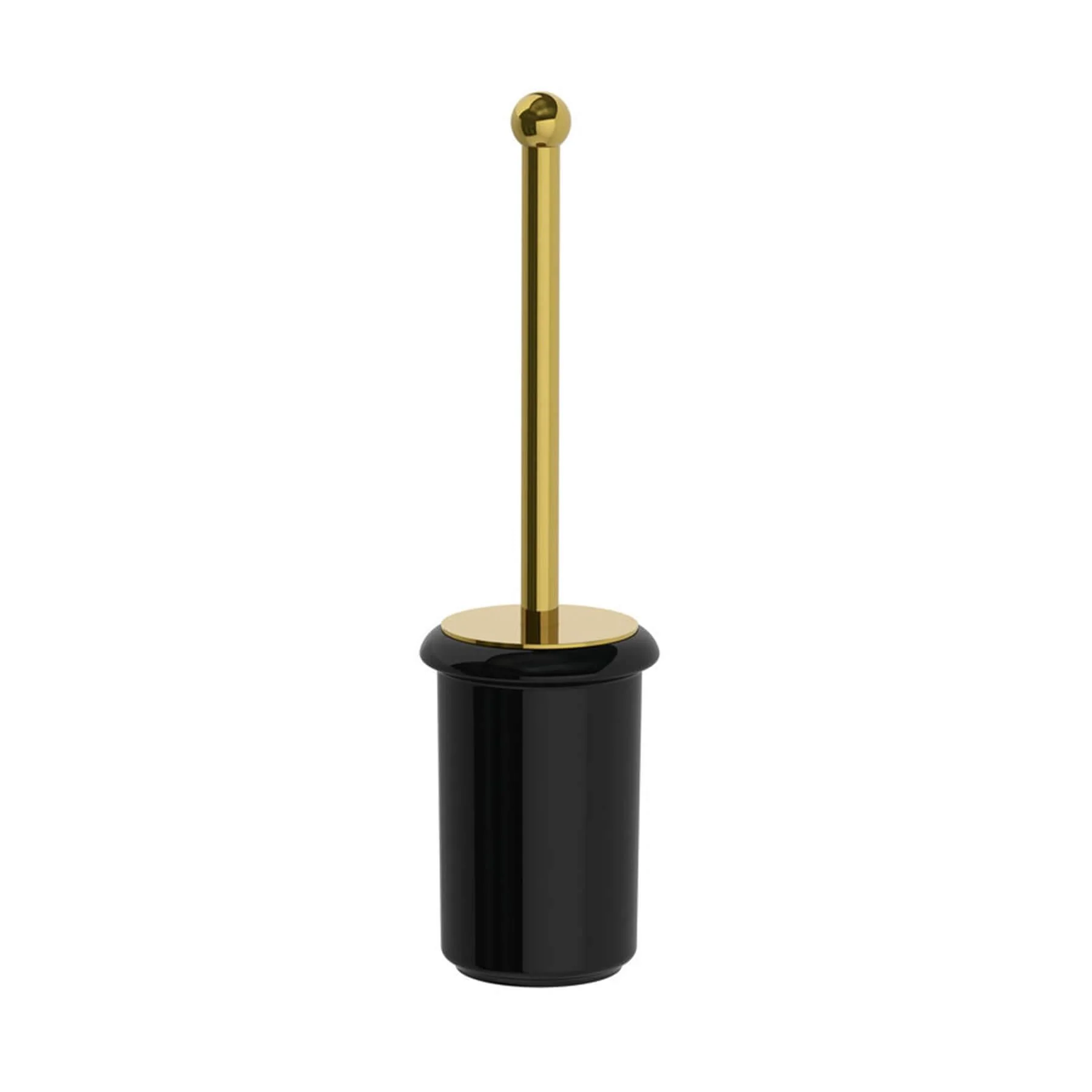 Lefroy Brooks Classic Freestanding White Ceramic Pot and Brush LB4504 - Image 11