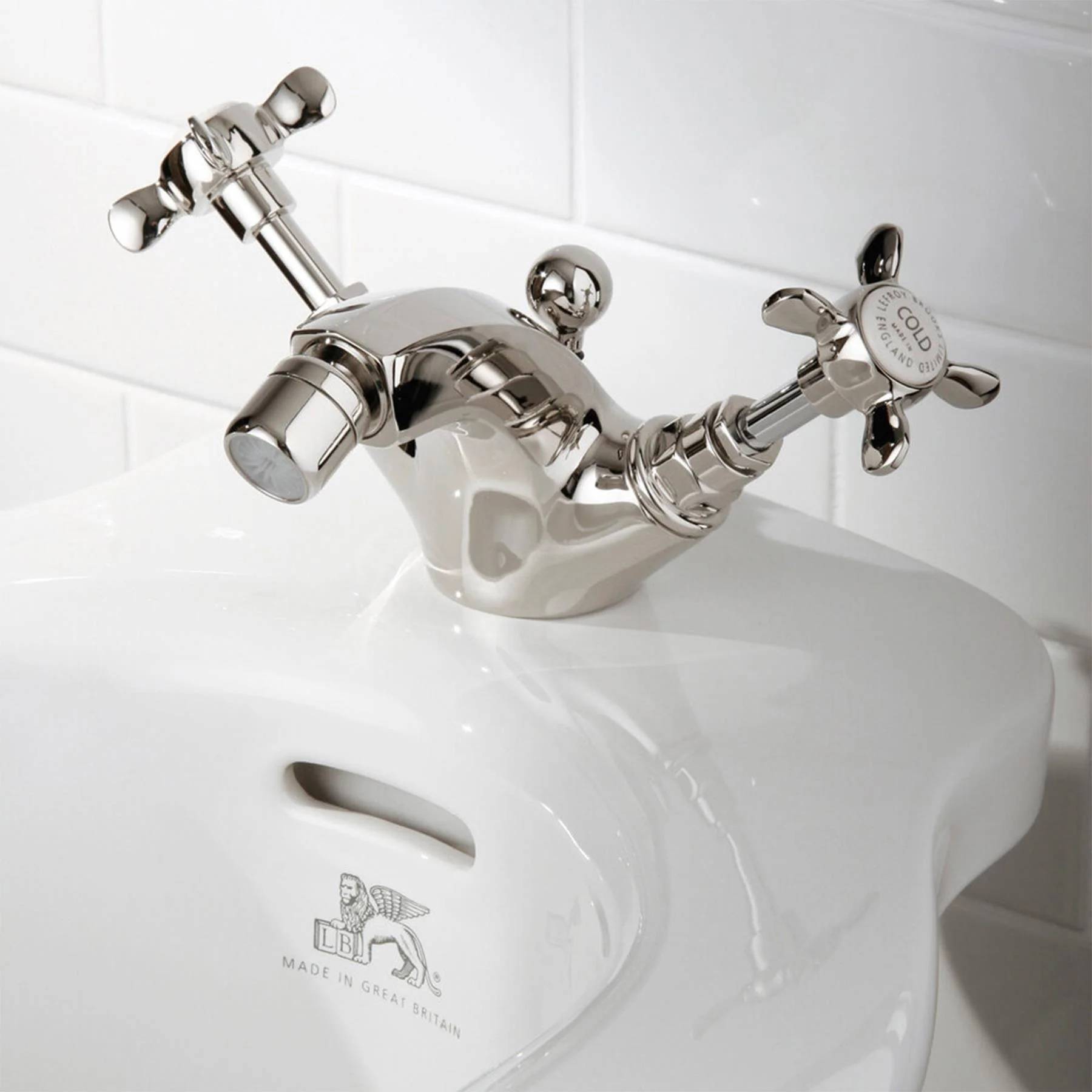 Lefroy Brooks Classic Mono Bidet Mixer with Pop-up Waste LB1195 - Image 2