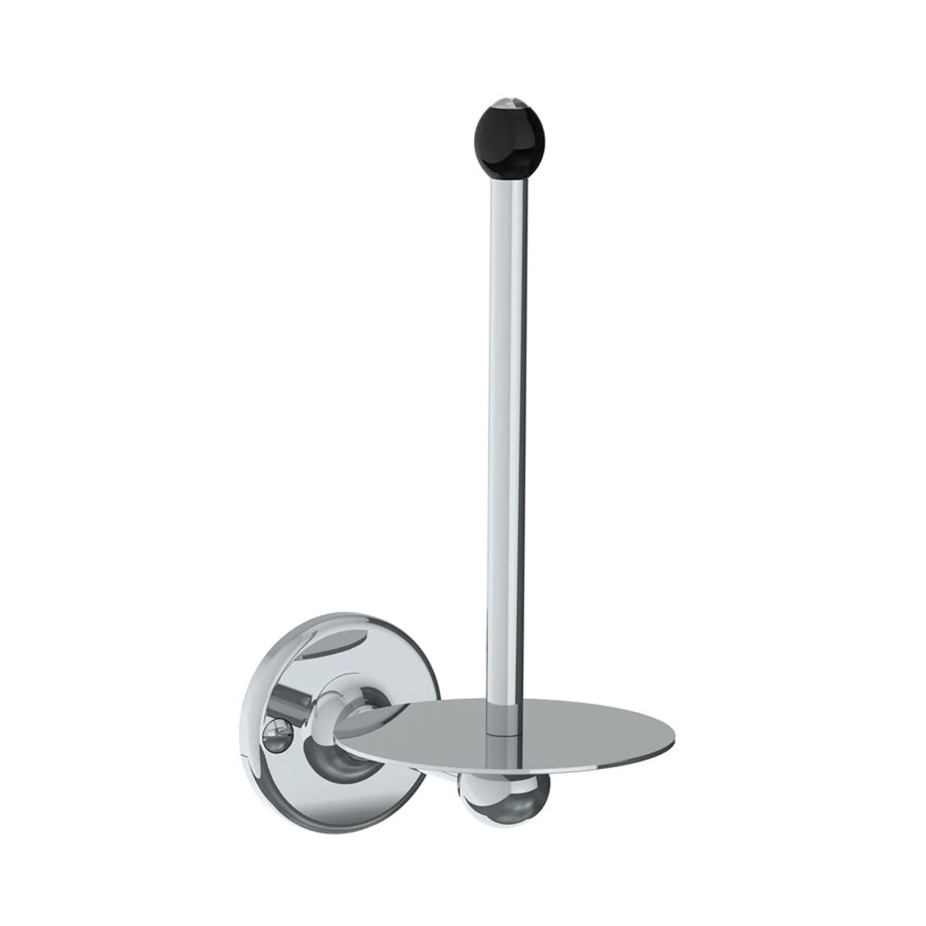 Lefroy Brooks Classic Spare Paper Holder with Black Ceramic Acorn BK4501 - Image 3