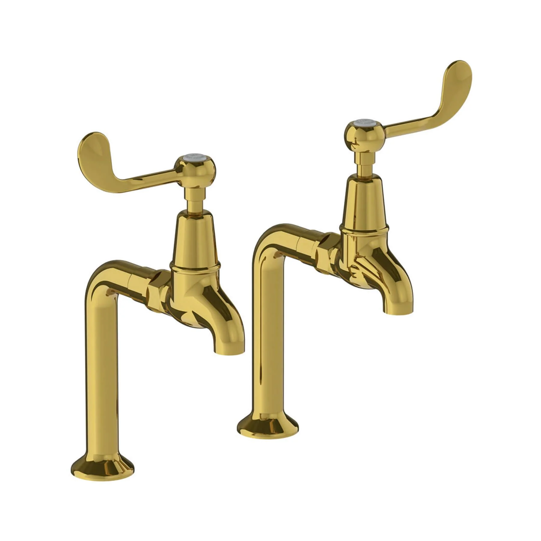 Lefroy Brooks Connaught Lever Kitchen Bibcock & Pillars CL1590 - Image 3