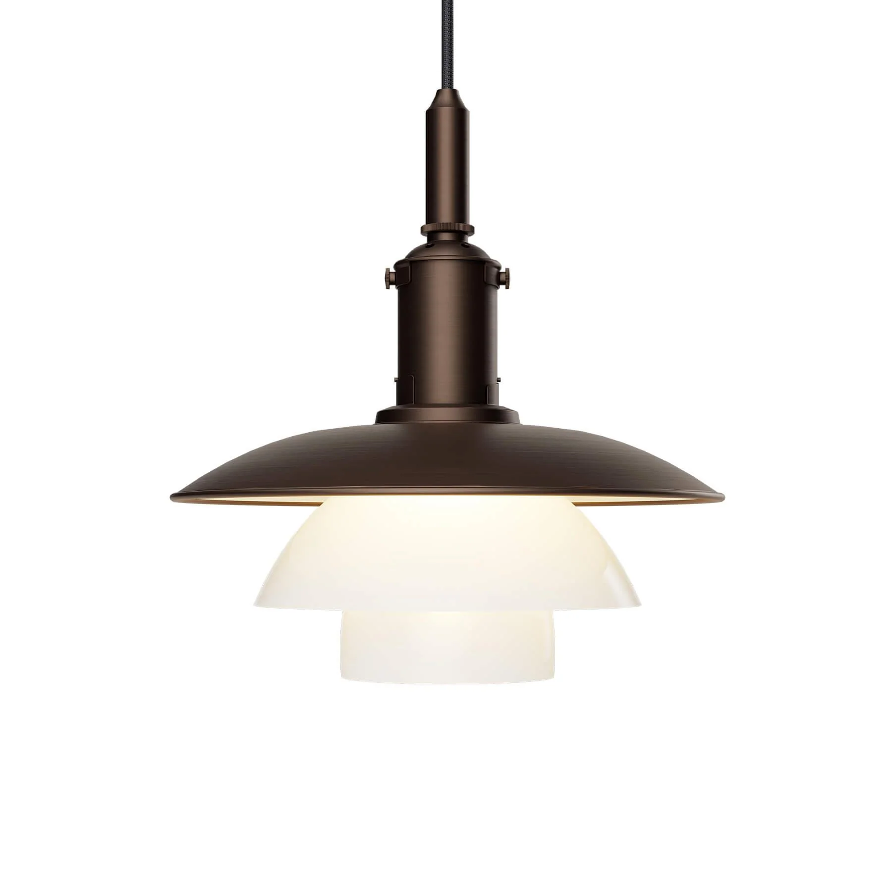 Louis Poulsen PH 3/3 Aged Brass Pendant Light