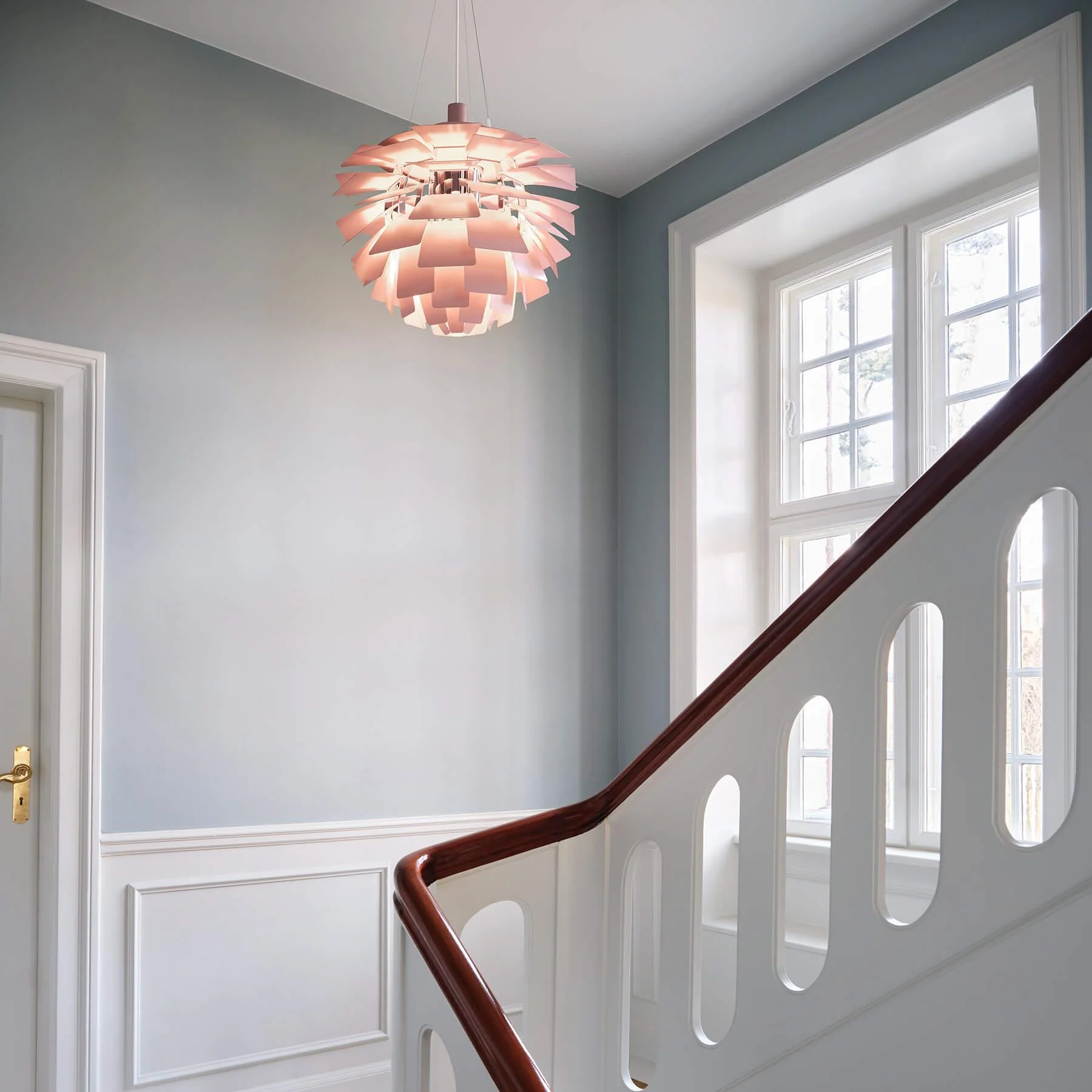 Louis Poulsen PH Artichoke Pendant Light - Pale Rose - Image 2