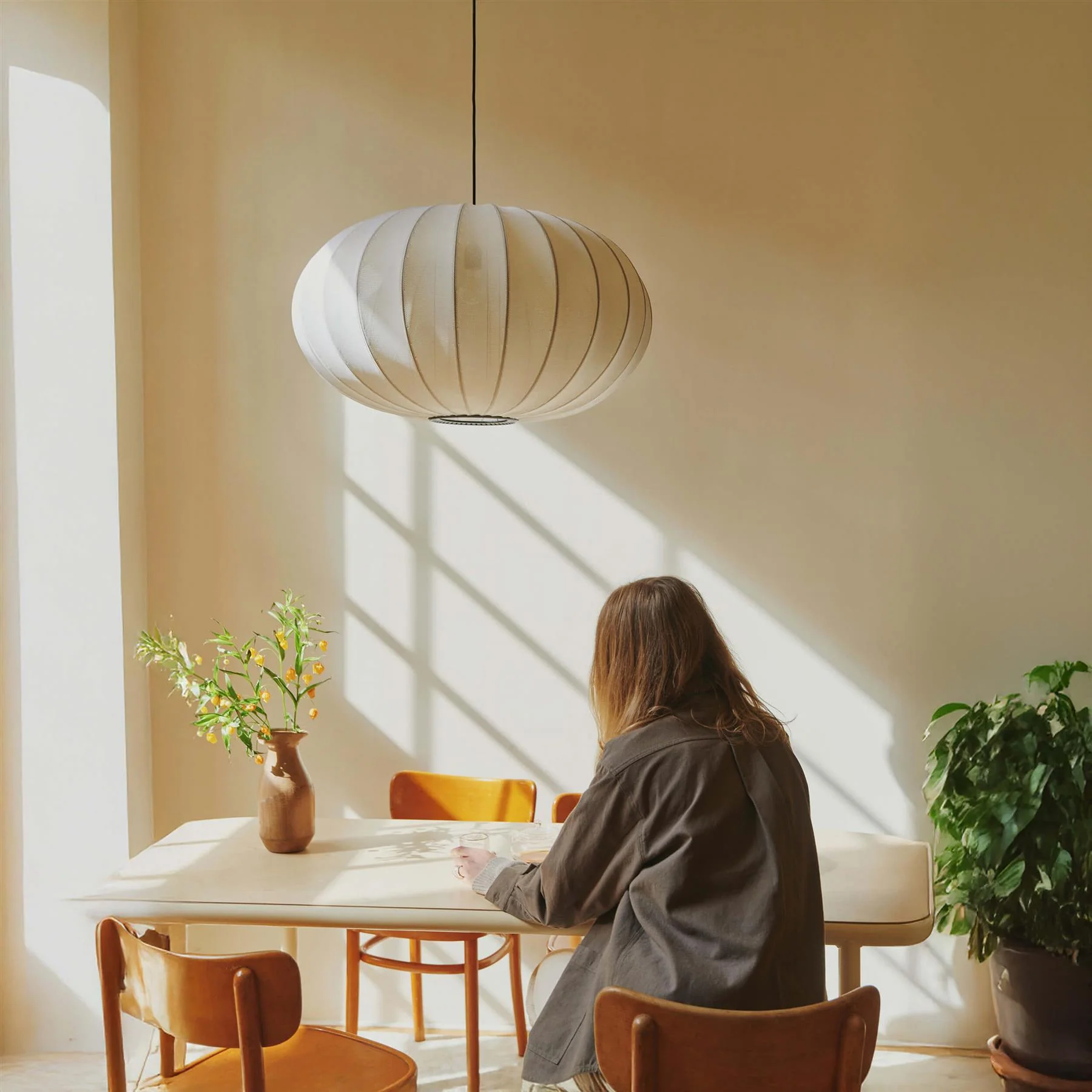 Made by Hand Knit-Wit LED Oval Pendant Light - Image 2