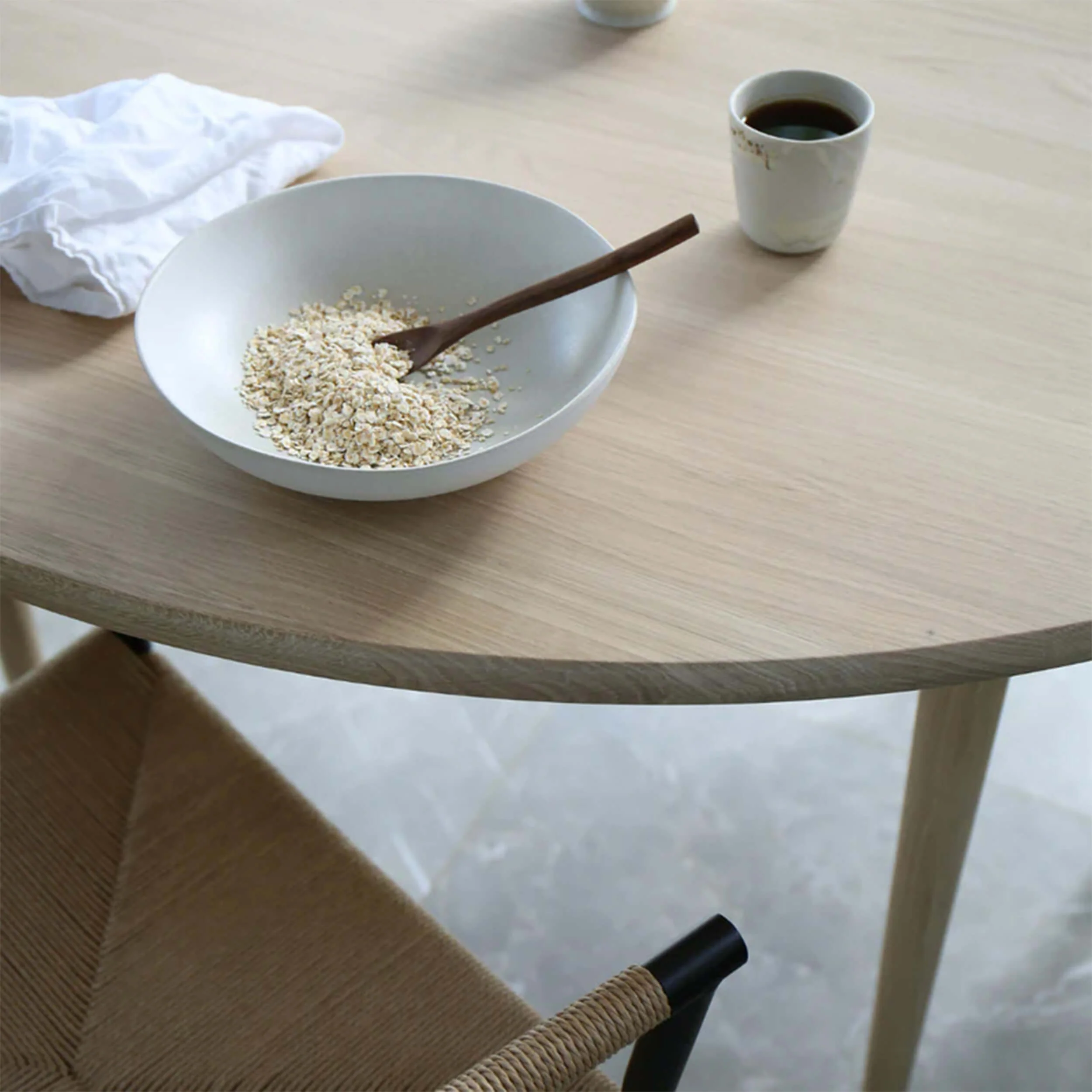 MAKE nordic Holmen Extendable Round Dining Table - Image 5