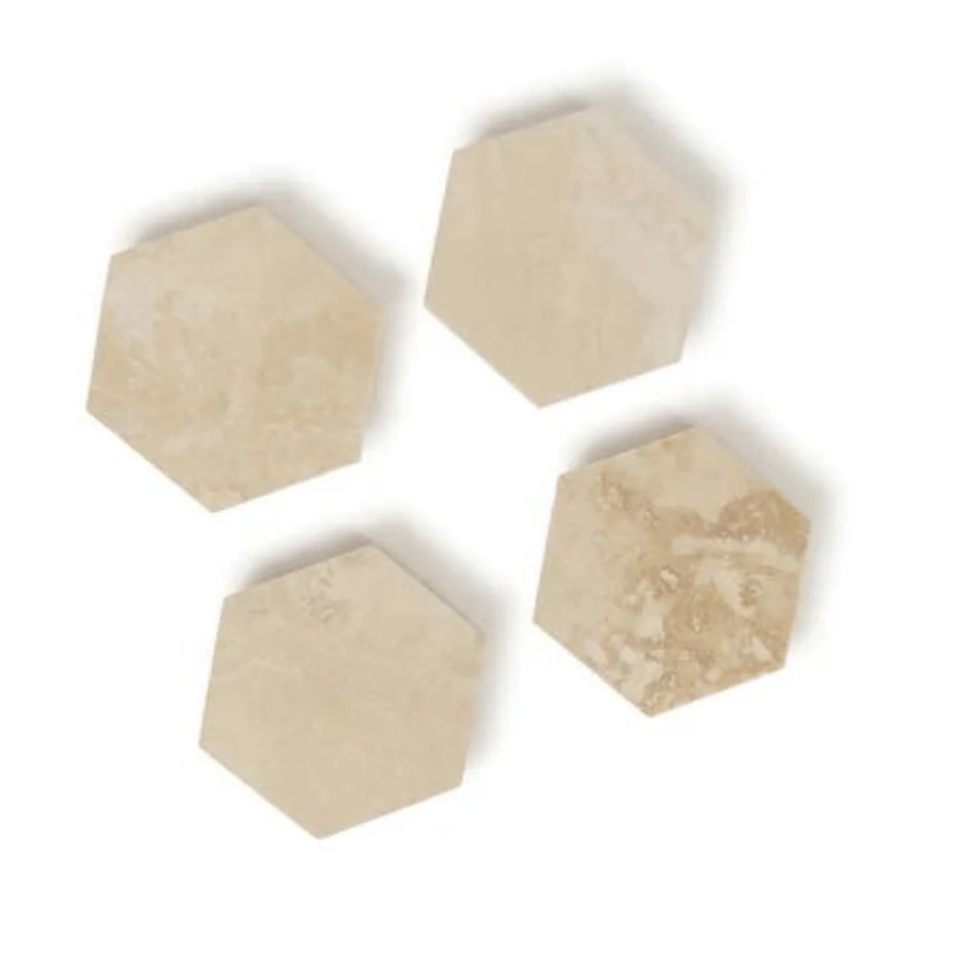 Outlet Marble Hexagon Coasters : Set of 4 - Image 3