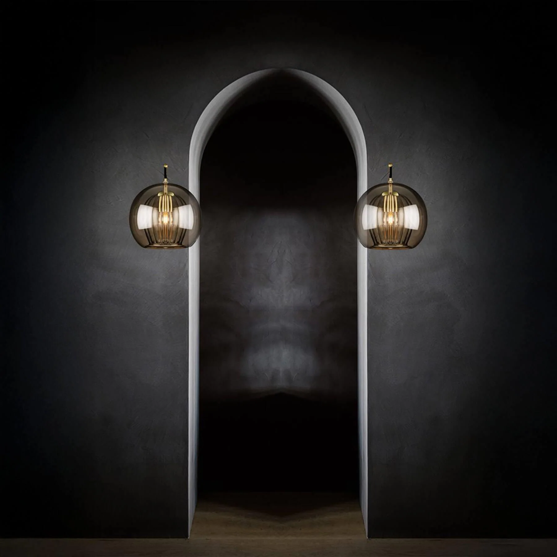 Marc Wood Pleated Crystal Wall Light - Image 4