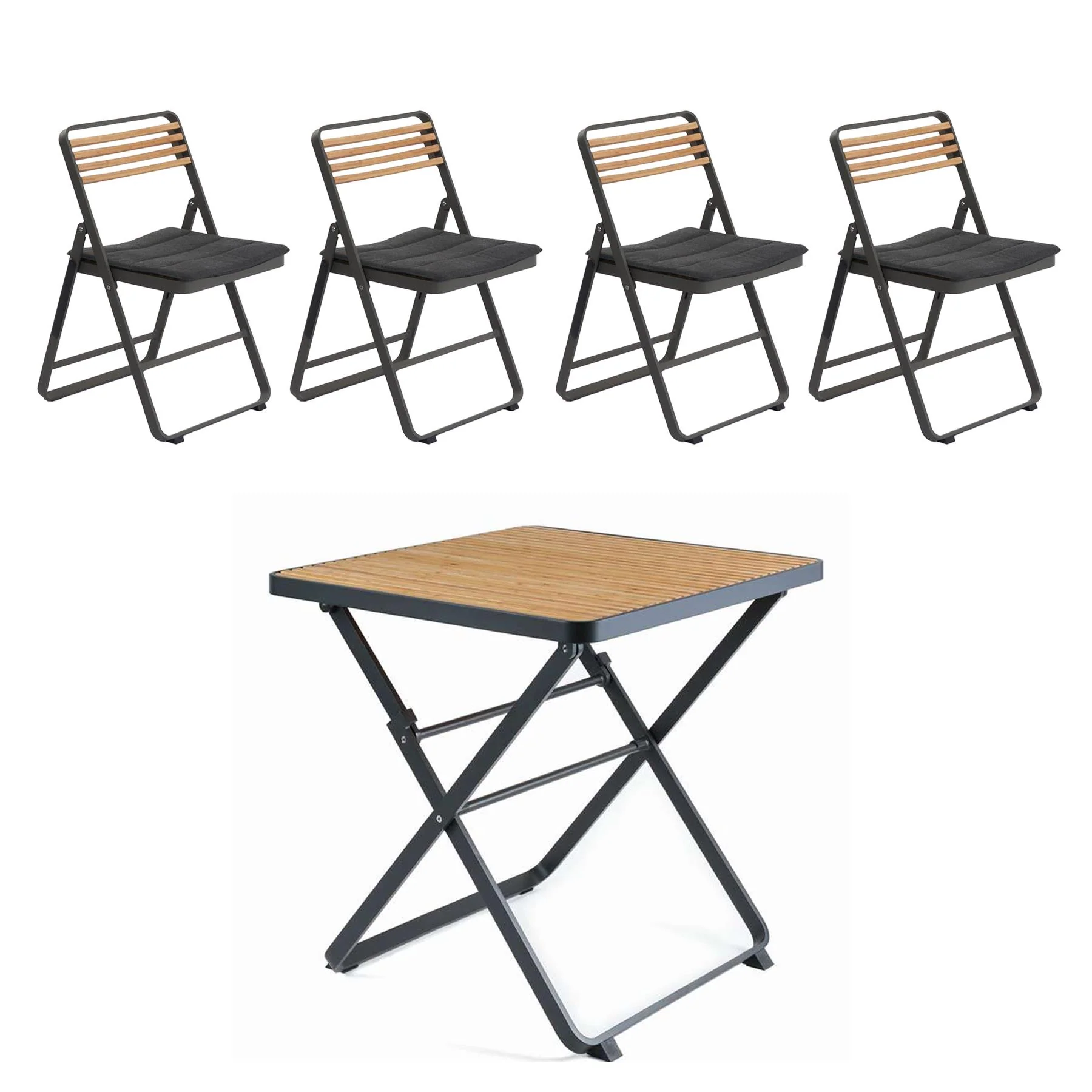 Mindo 121 Folding Outdoor Dining Set - Large - Image 7
