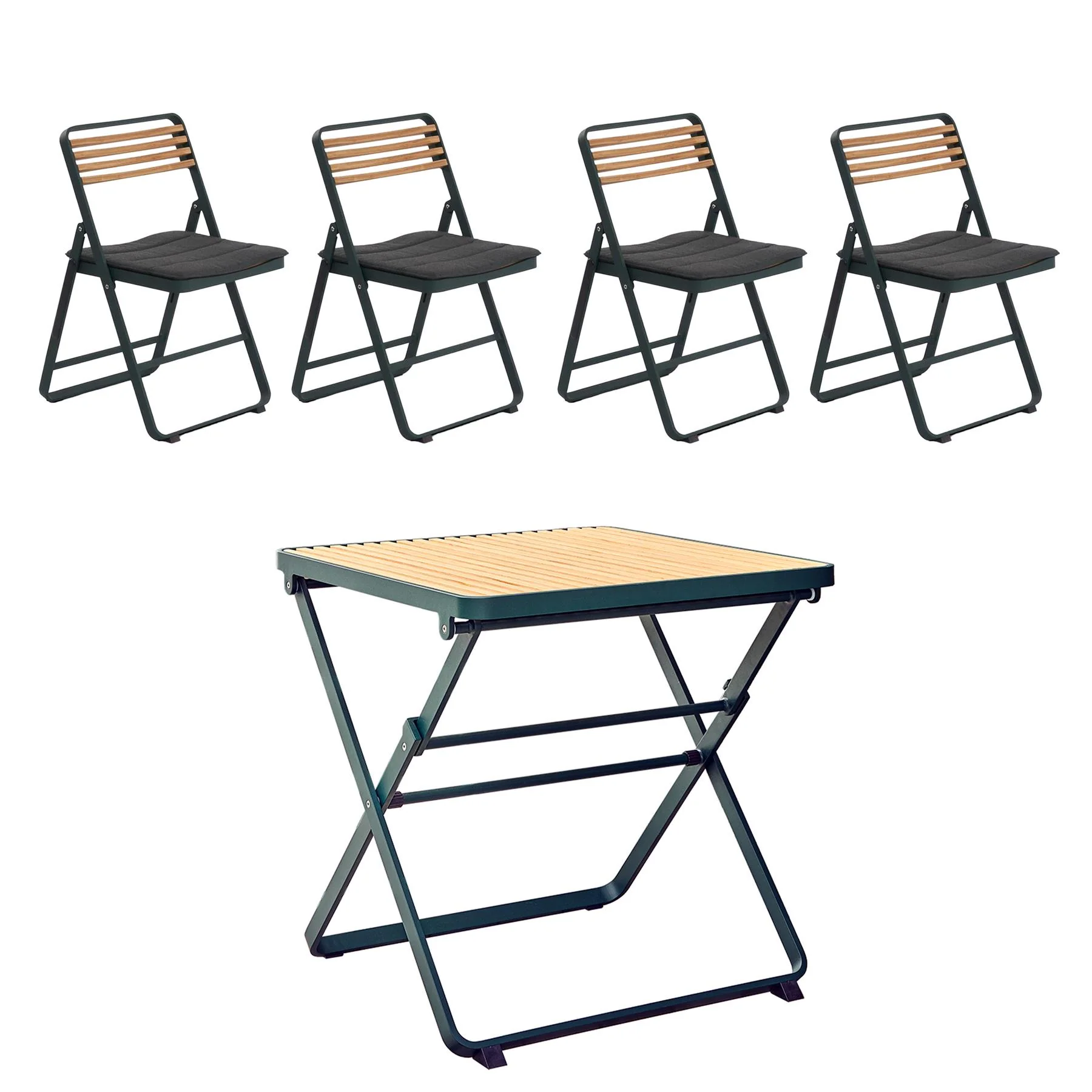 Mindo 121 Folding Outdoor Dining Set - Large - Image 8