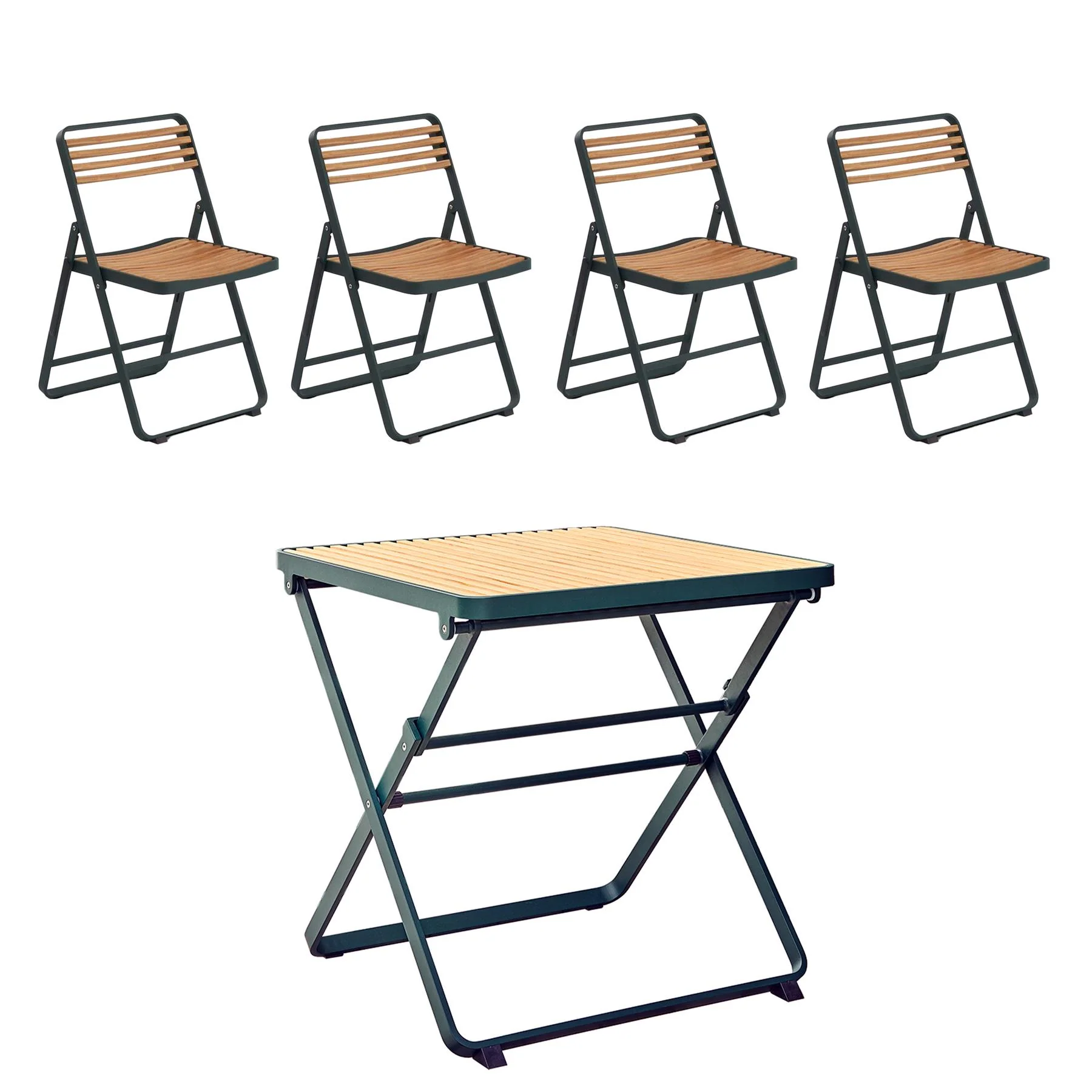 Mindo 121 Folding Outdoor Dining Set - Large - Image 9