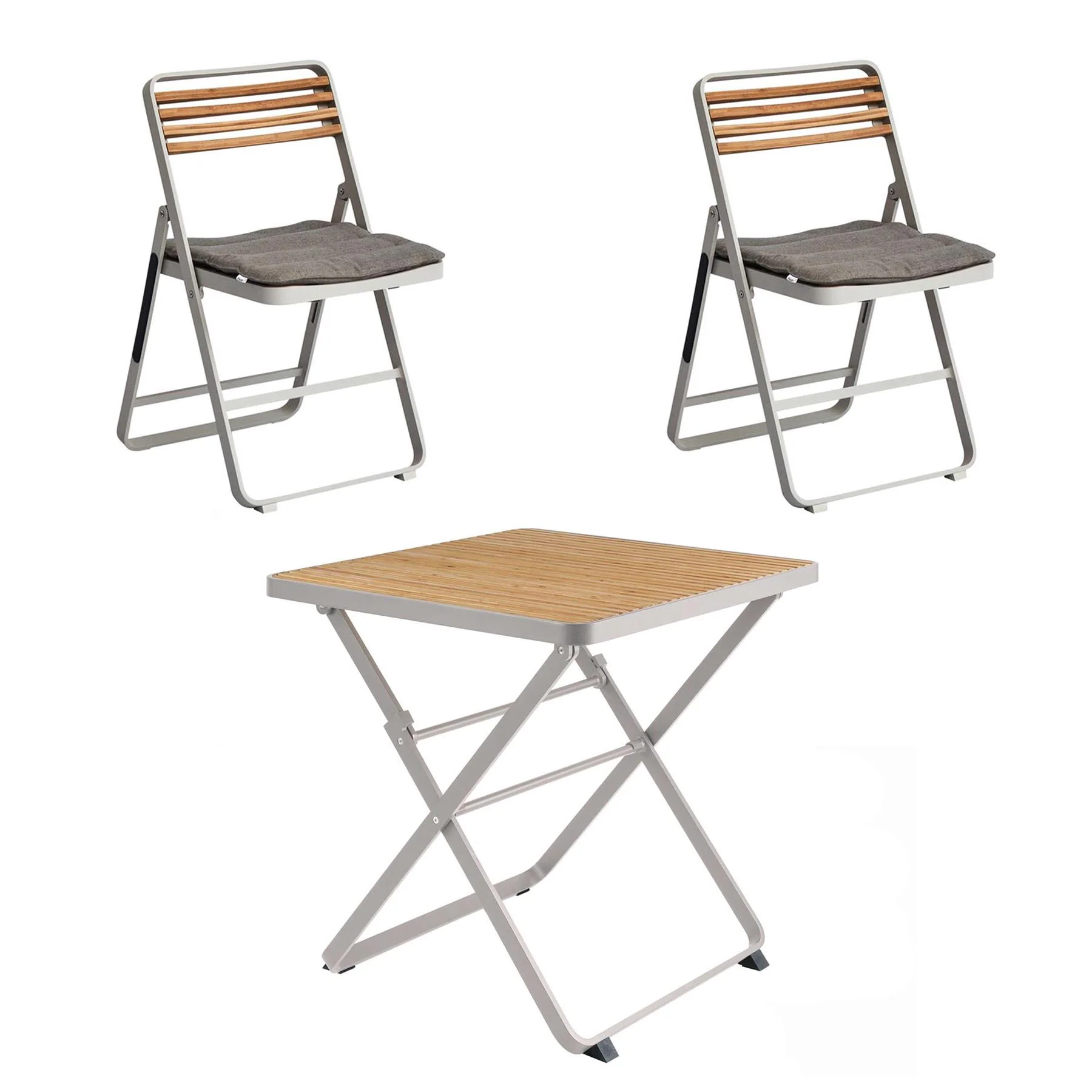 Mindo 121 Folding Outdoor Dining Set - Small - Image 11