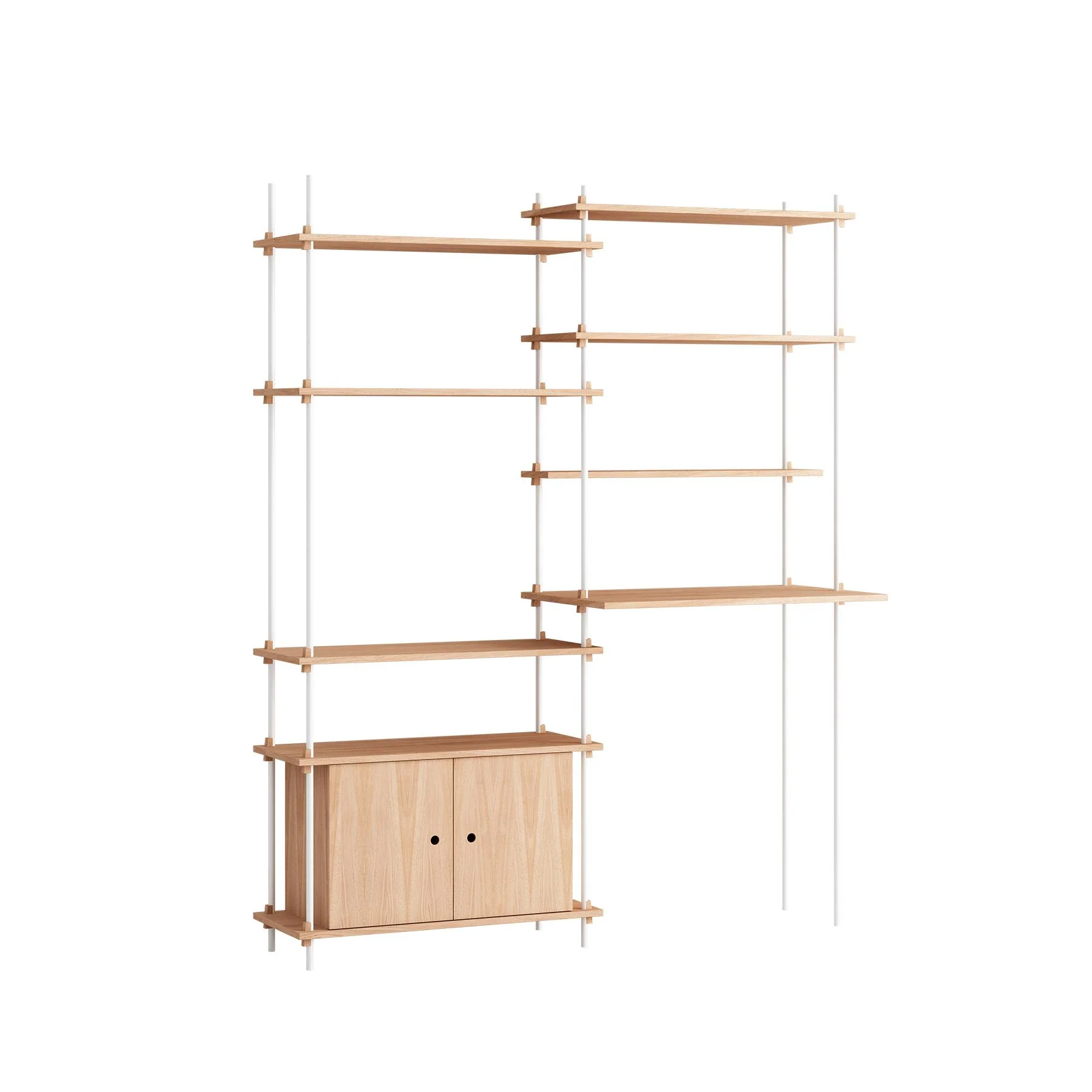 MOEBE Double Shelving System with Cabinet - Image 5