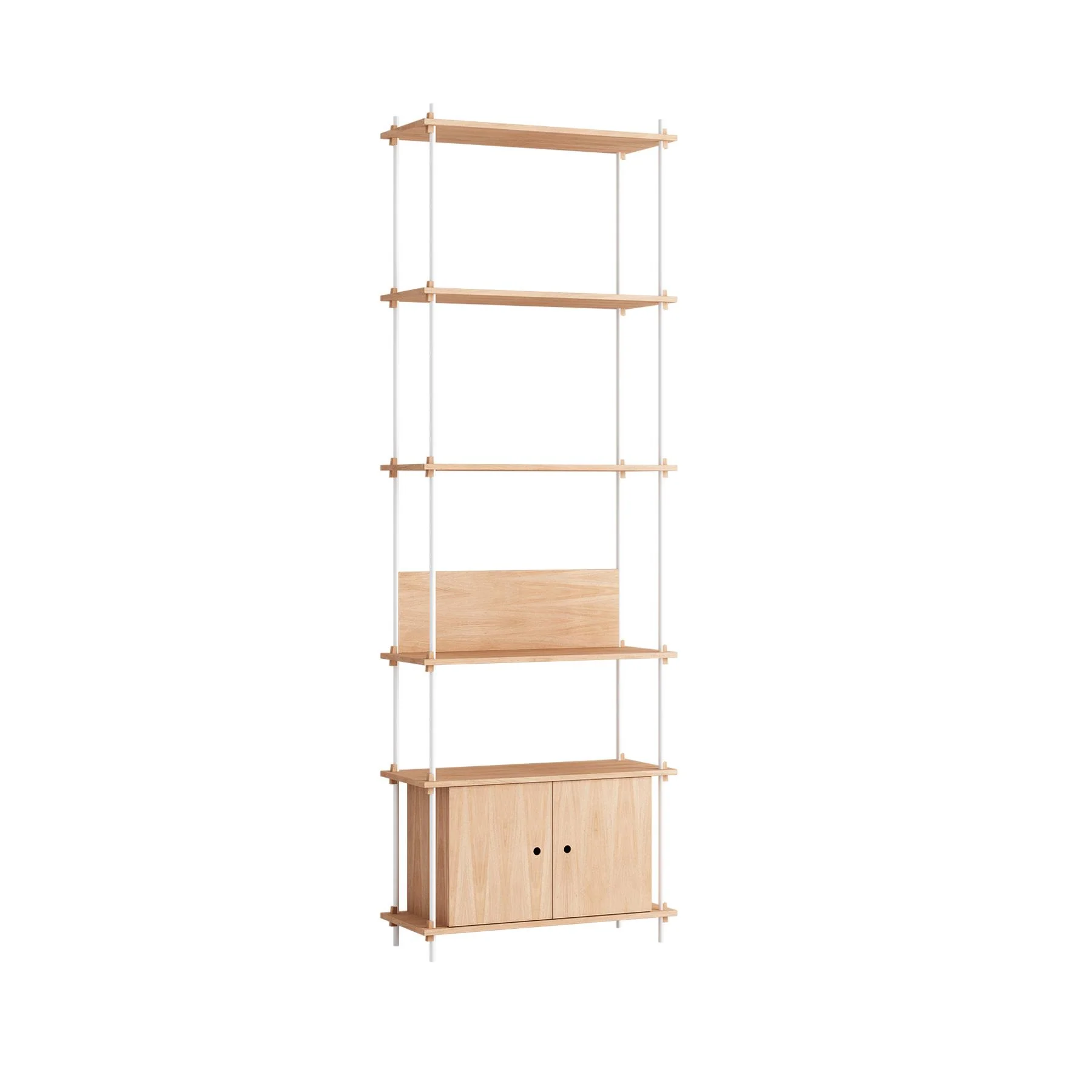 MOEBE Single Shelving System with Cabinet and L Shelf - Image 6